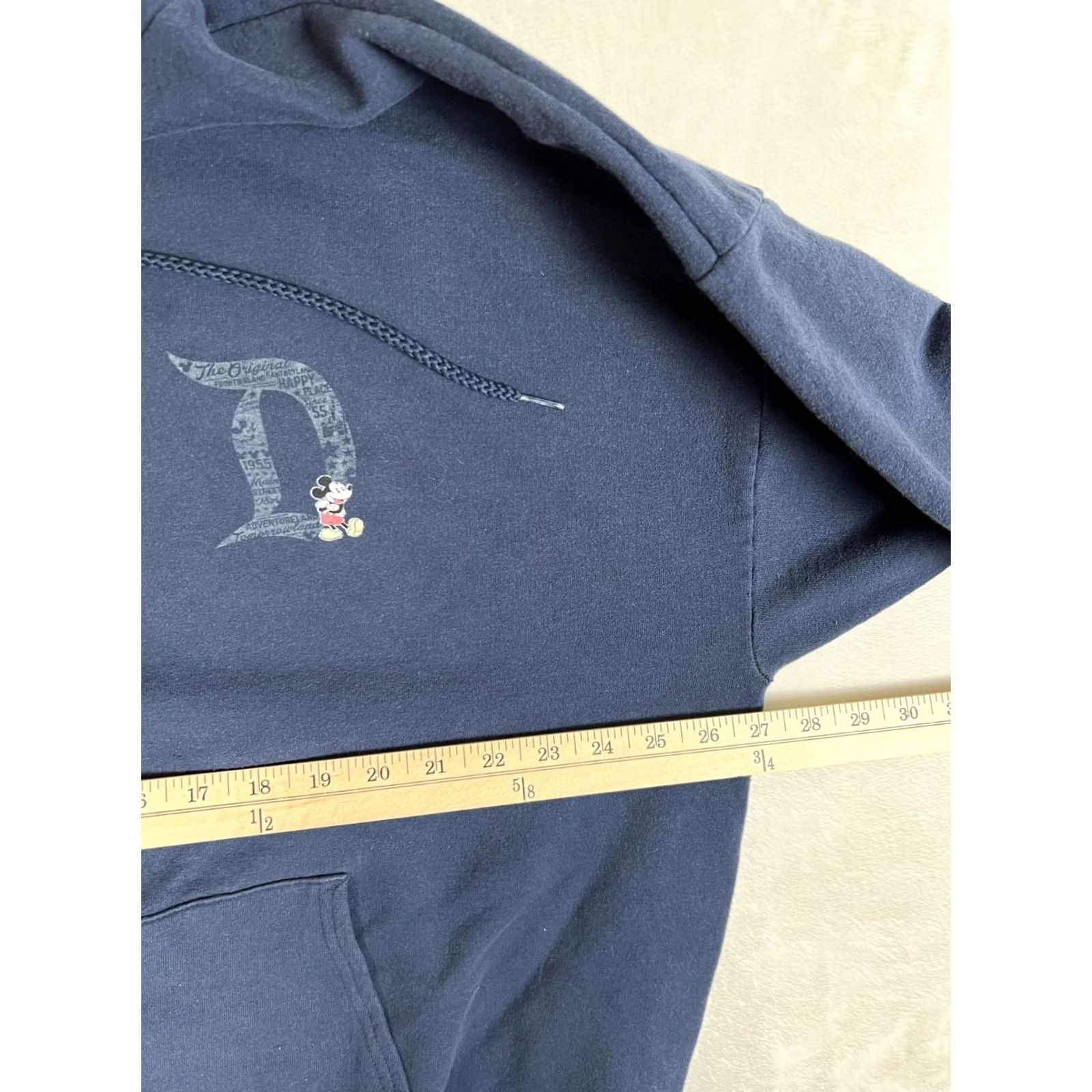 Disney VINTAGE Disney Mickey Mouse Hoodie Sweatshirt 2XL Blue Men Pullover Hooded Graphic Print Retro 90s Cartoon Classic Size US XXL / EU 58 / 5 - 7 Thumbnail