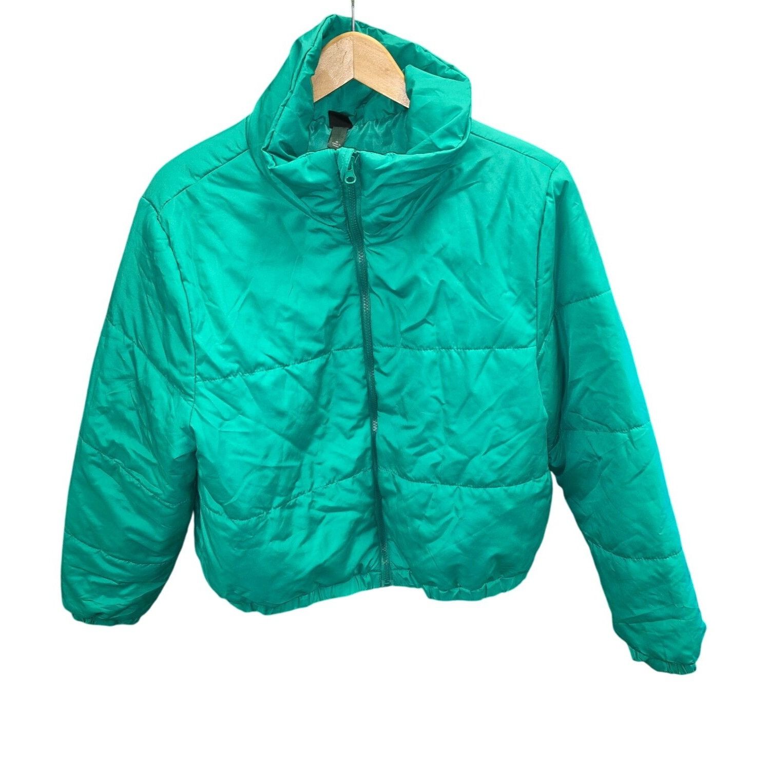 Other Wild Fable Womens Medium Long Sleeve Zip-Up Puffer Jacket In Size M / US 6-8 / IT 42-44 - 3 Thumbnail