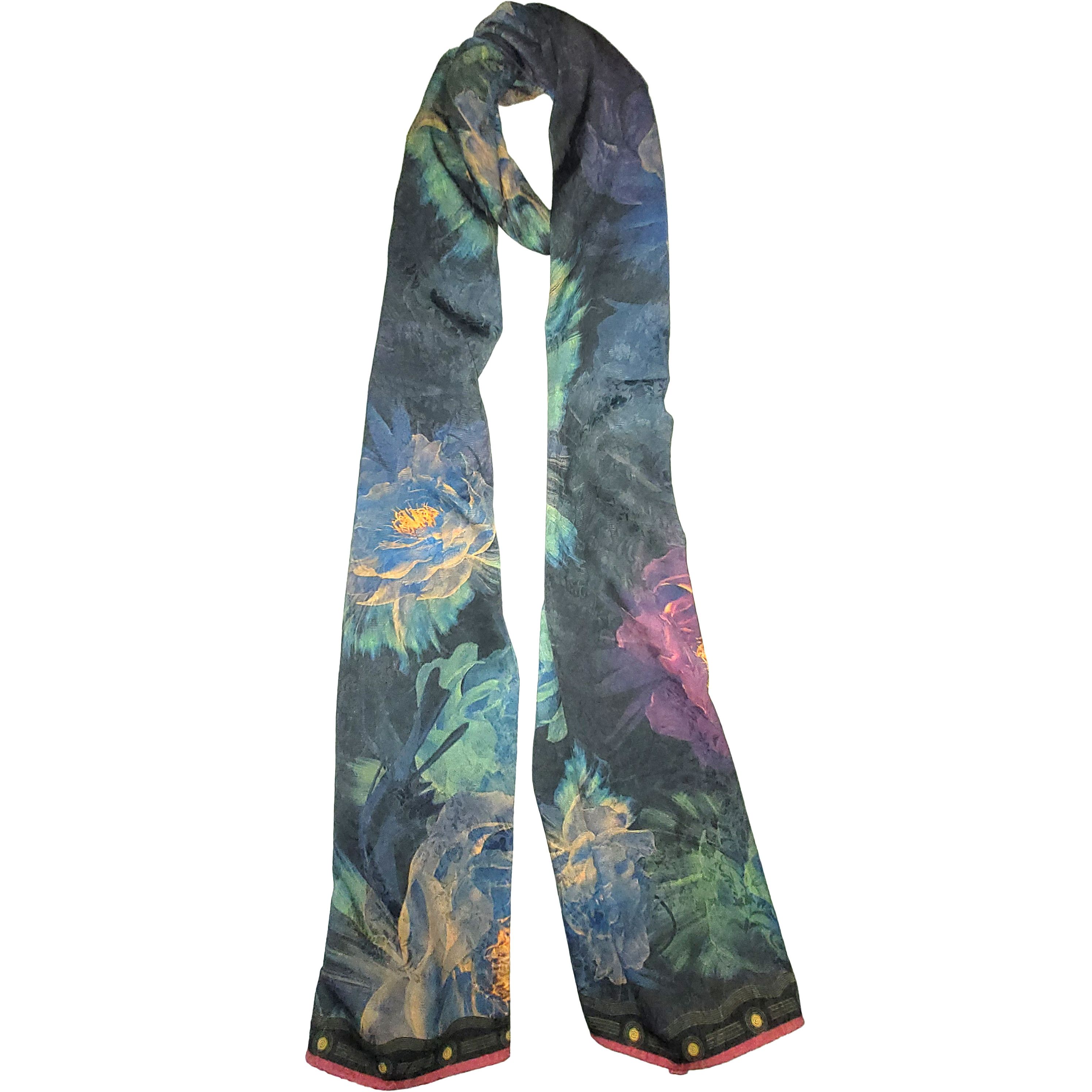 Other NWT Double-Sided Silk Scarf 27"x70" Long Rectangle Wrap 3334 Size ONE SIZE - 4 Thumbnail