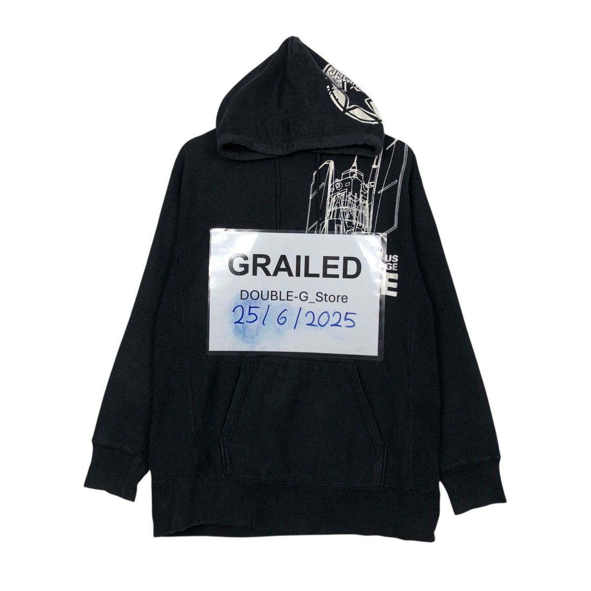 Hysteric Glamour 📌Vintage Hoodie Pull Illimitable Big Logo Punk Overprint Size US L / EU 52-54 / 3 - 1 Thumbnail
