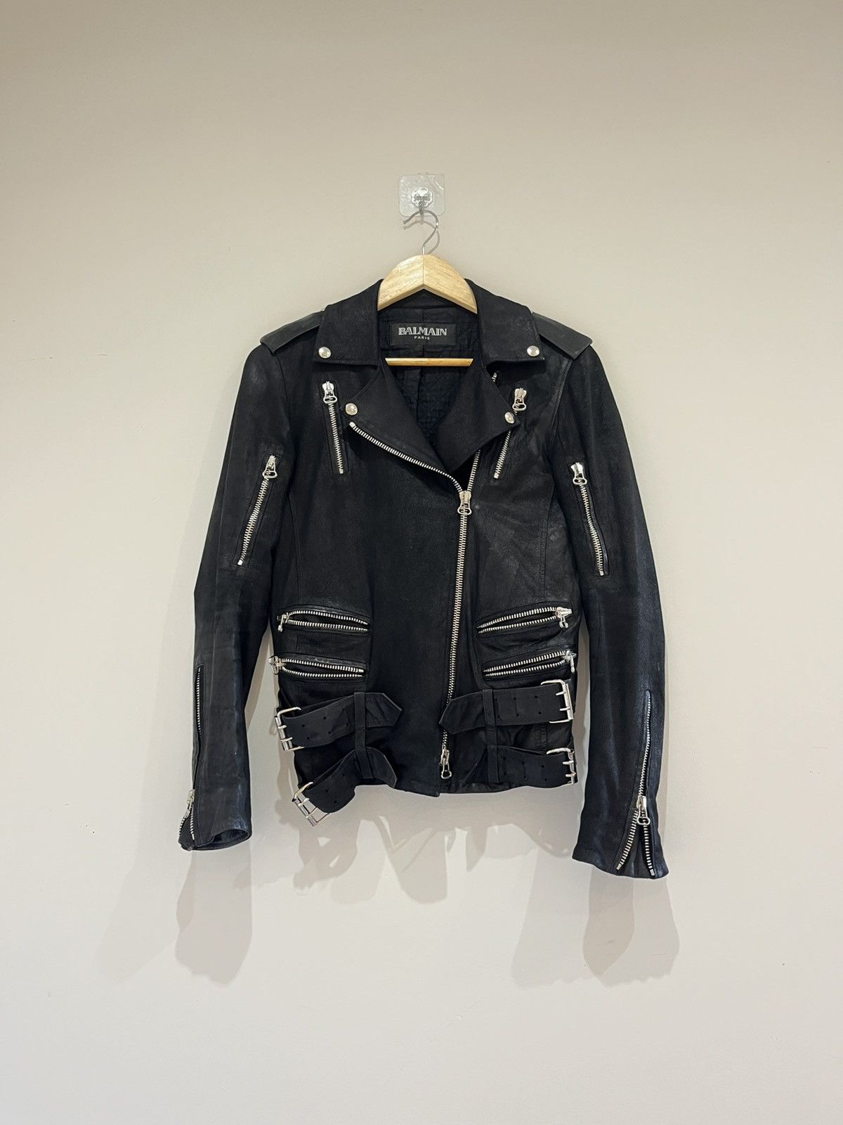 Balmain Balmain F/W 2010 Suede Biker Jacker Size XS / US 0-2 / IT 36-38 - 1 Thumbnail