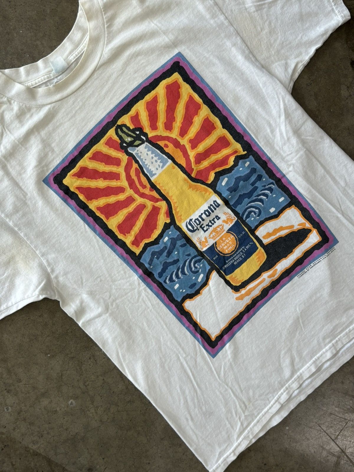 Vintage Vintage Corona Extra Beer Sunrise Tee Medium Size US M / EU 48-50 / 2 - 1 Thumbnail