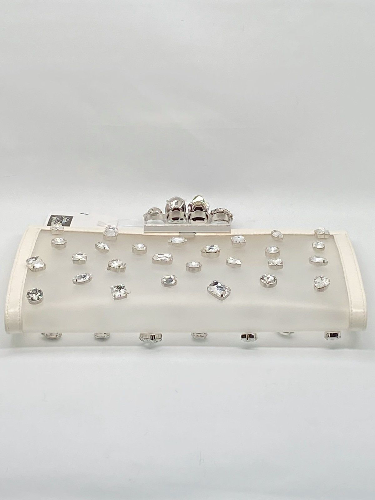 Alexander McQueen Alexander McQueen Four-Ring Knuckle Clasp Crystal clutch Size ONE SIZE - 6 Thumbnail