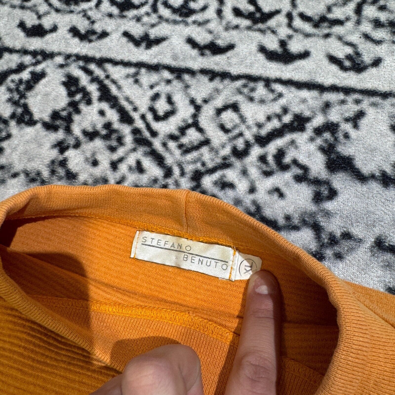 Vintage Stefano Benuto Yellow Cotton Crewneck Sweatshirt Size XL Size US XL / EU 56 / 4 - 6 Thumbnail