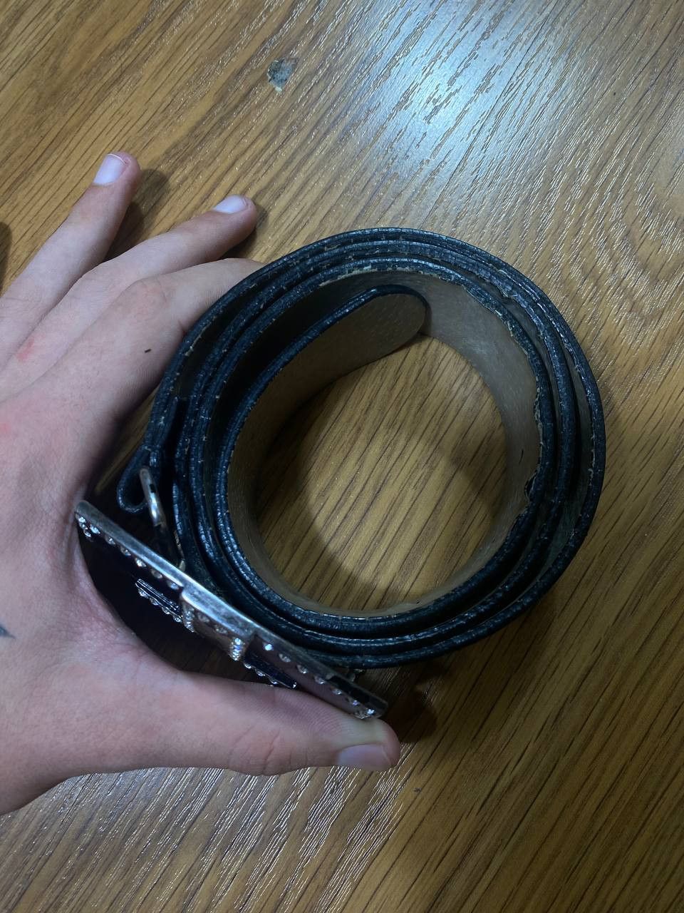 Vintage Pyramid Studded Belt (black) Size ONE SIZE - 21 Thumbnail