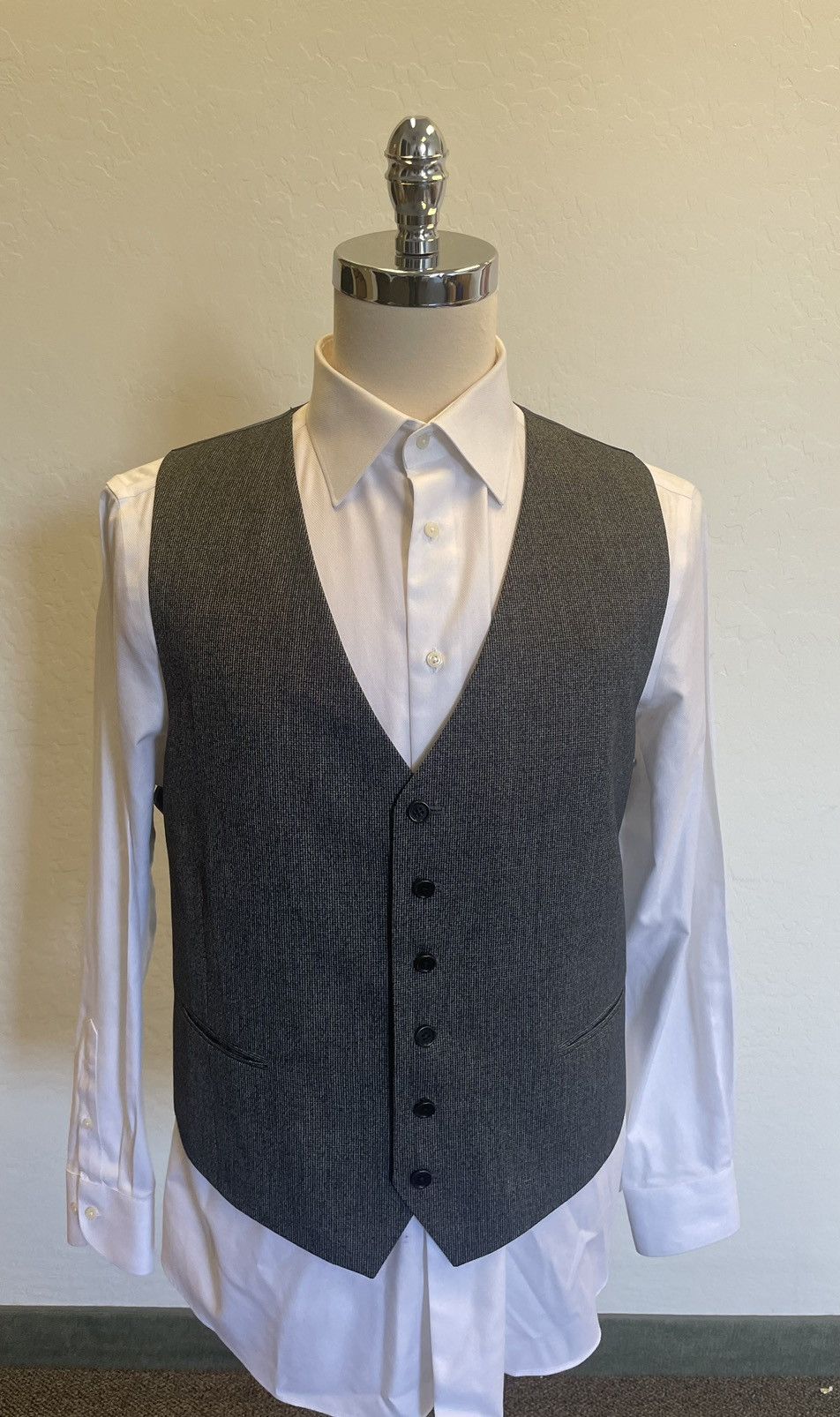 John Varvatos Flat Front Trouser & Matching Waistcoat Size US 40 / EU 56 - 2 Thumbnail