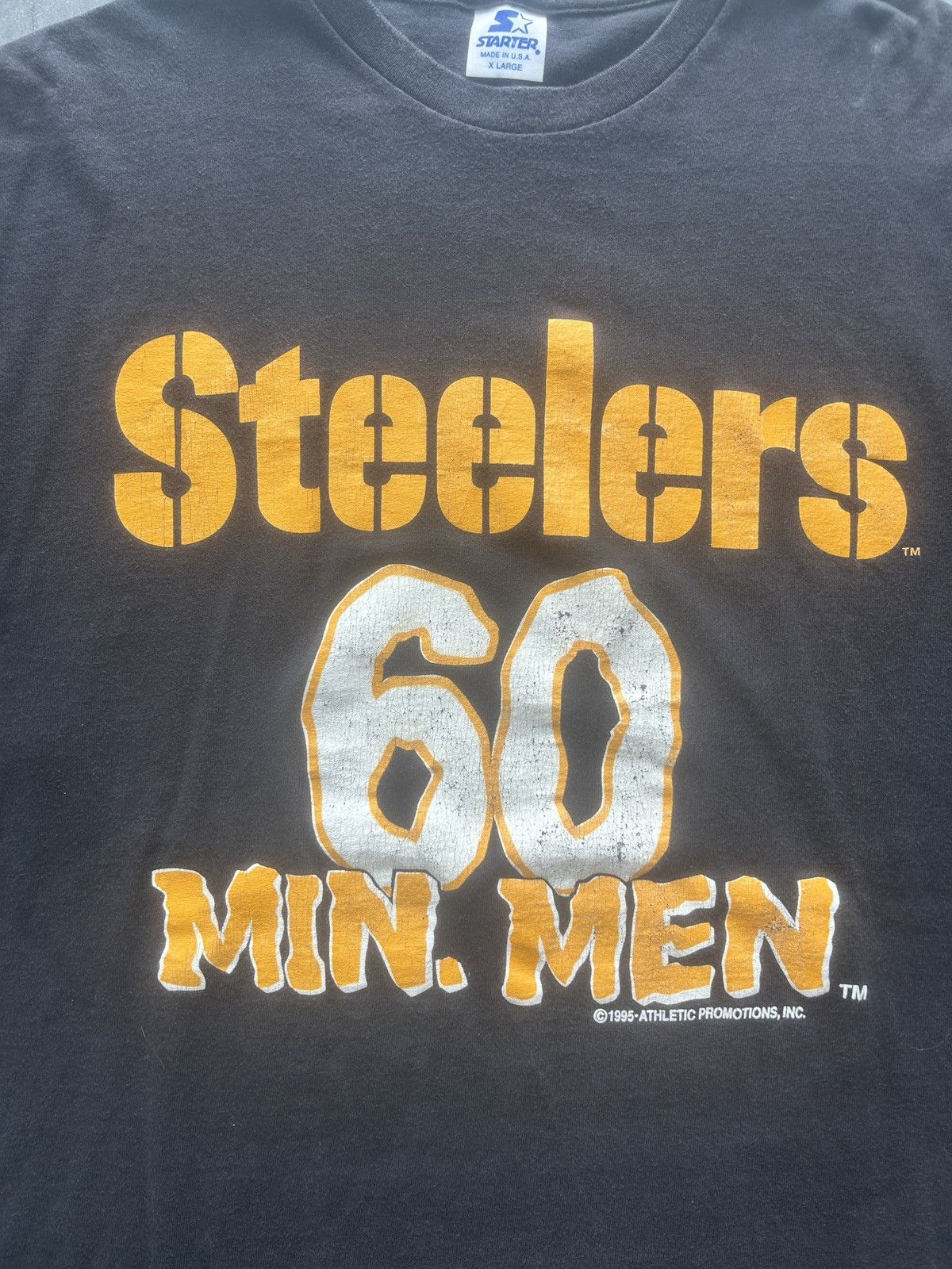 NFL × Starter × Vintage Vintage 90s Pittsburgh Steelers Graphic Tee Size US XL / EU 56 / 4 - 3 Thumbnail
