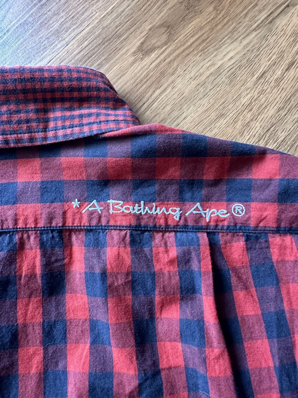 Bape Plaid Button Up Shirt Size S / US 4 / IT 40 - 3 Thumbnail