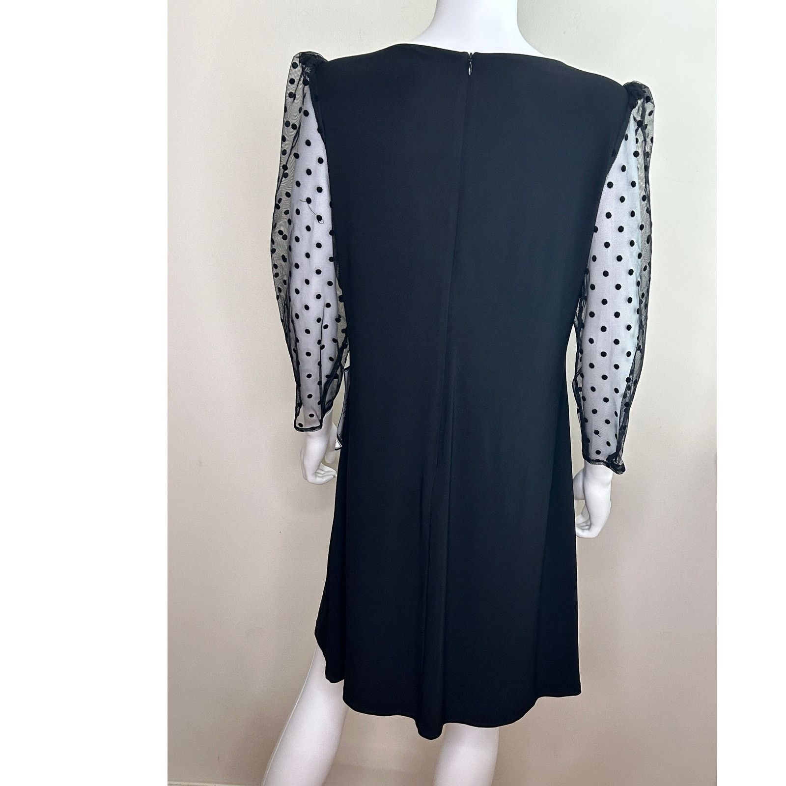 Other Jessica Howard Mesh Puff Sleeve A Line Dress Women 14 NWT Size XL / US 12-14 / IT 48-50 - 3 Thumbnail