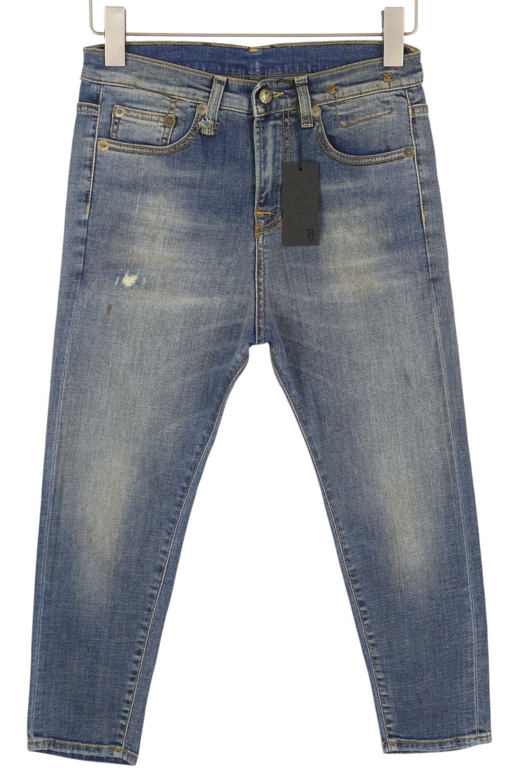 R13 THE DROP 25 Crosby Faded Dirty Look Cropped Crotch 86484 Size 25" / US 0 / IT 36 - 2 Thumbnail