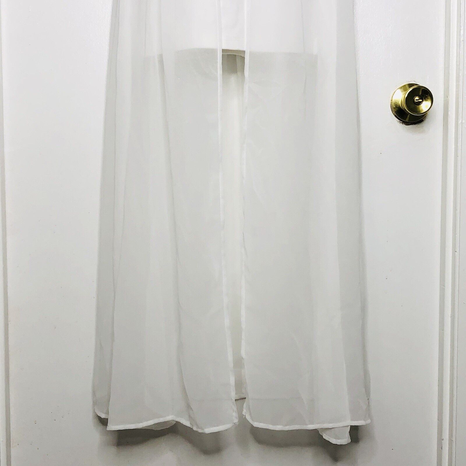 Other Charlotte Russe White Mini Dress S Sheer Chiffon Maxi Wrap Size S / US 4 / IT 40 - 5 Thumbnail