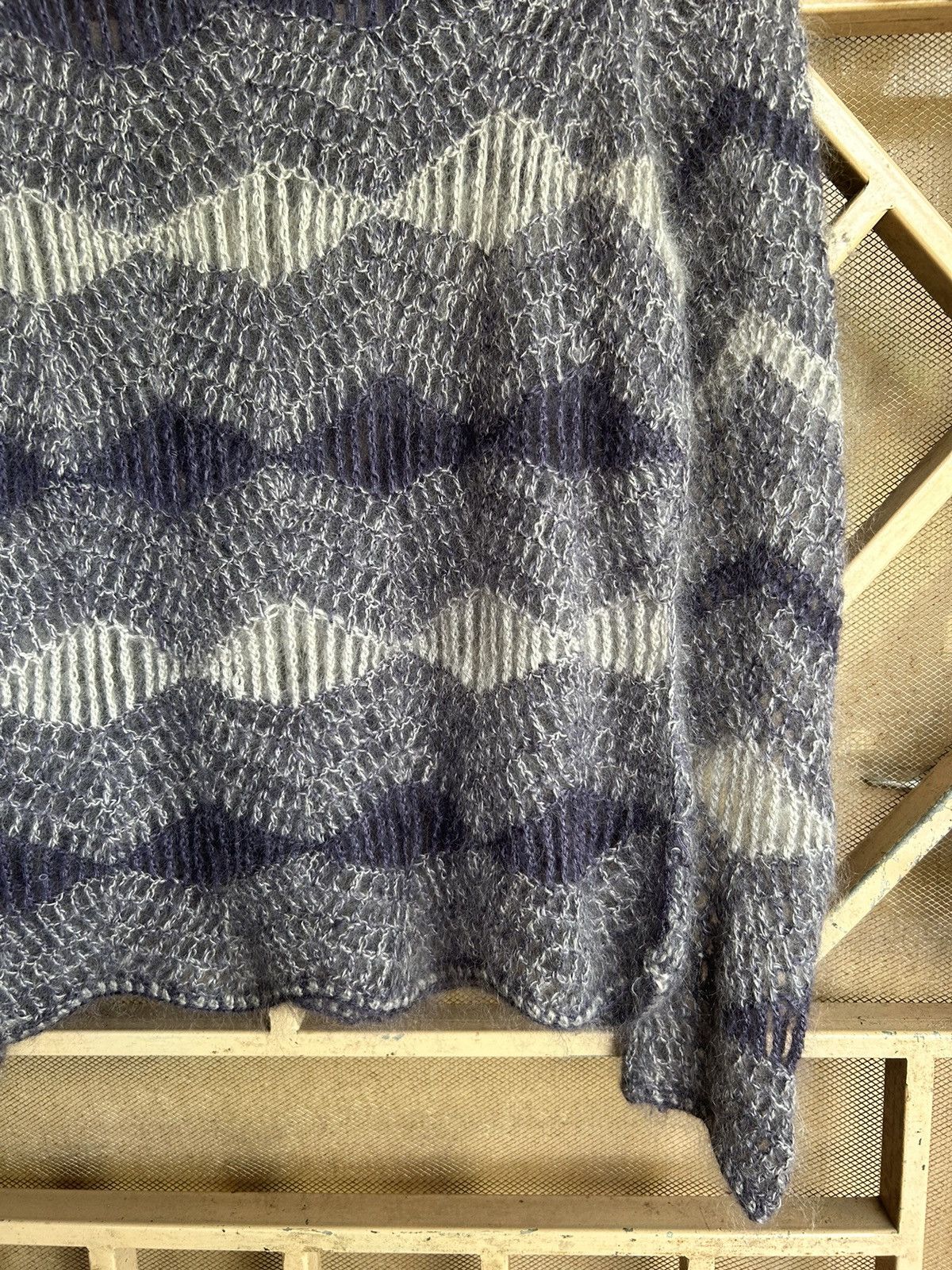 Japanese Brand JapaneseUnknow Fluzzy Open Fishnet Mohair Grunge Issey Style Size US M / EU 48-50 / 2 - 3 Thumbnail