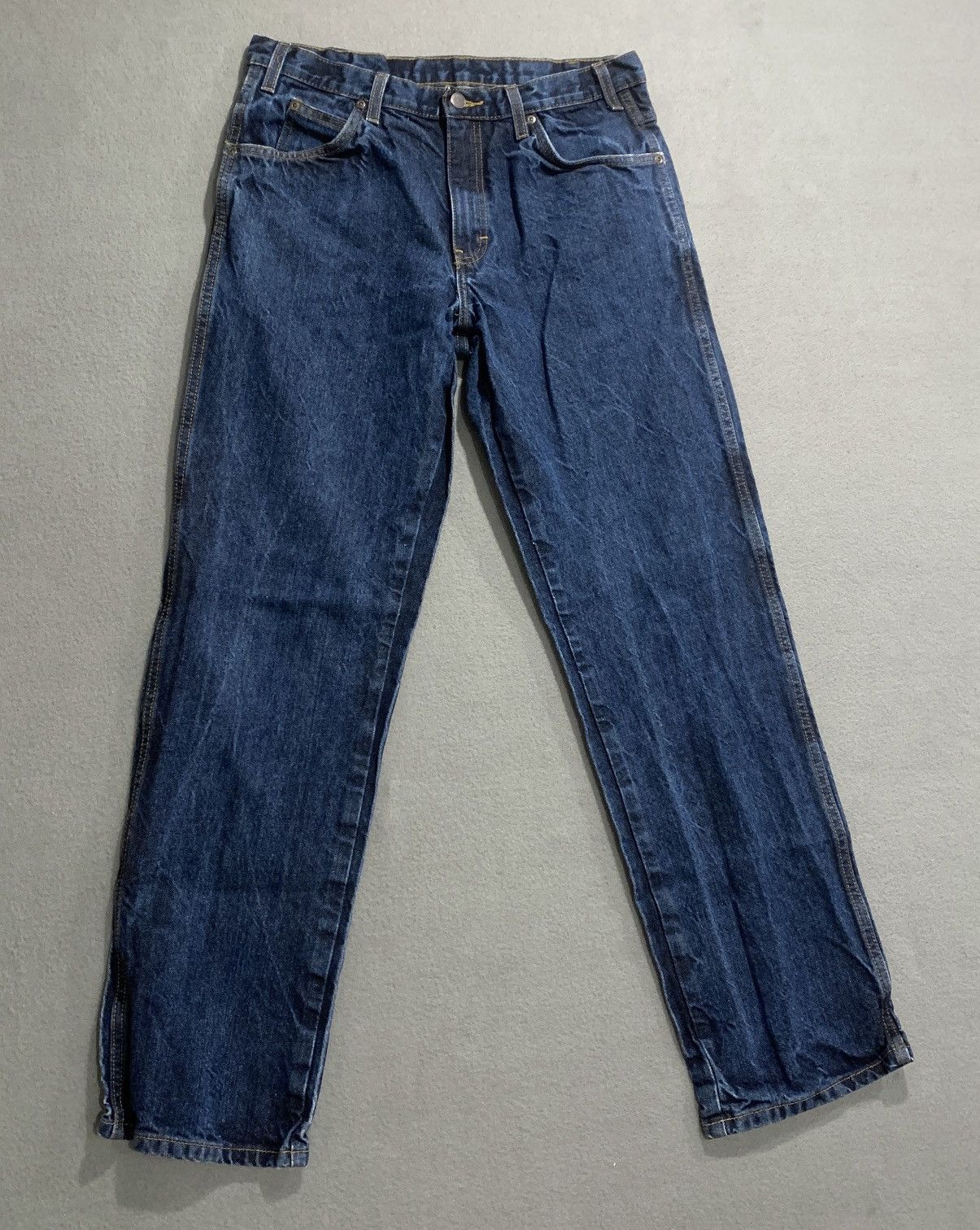 Dickies Dickies Jeans Mens Sz 34 Blue Denim Wide Leg Pants Dark Wash Size US 34 / EU 50 - 1 Thumbnail