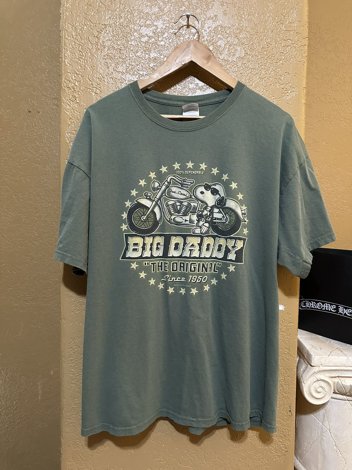 Vintage vintage Joe Cool Snoopy Motorcycle tee Size US XL / EU 56 / 4 - 1 Thumbnail