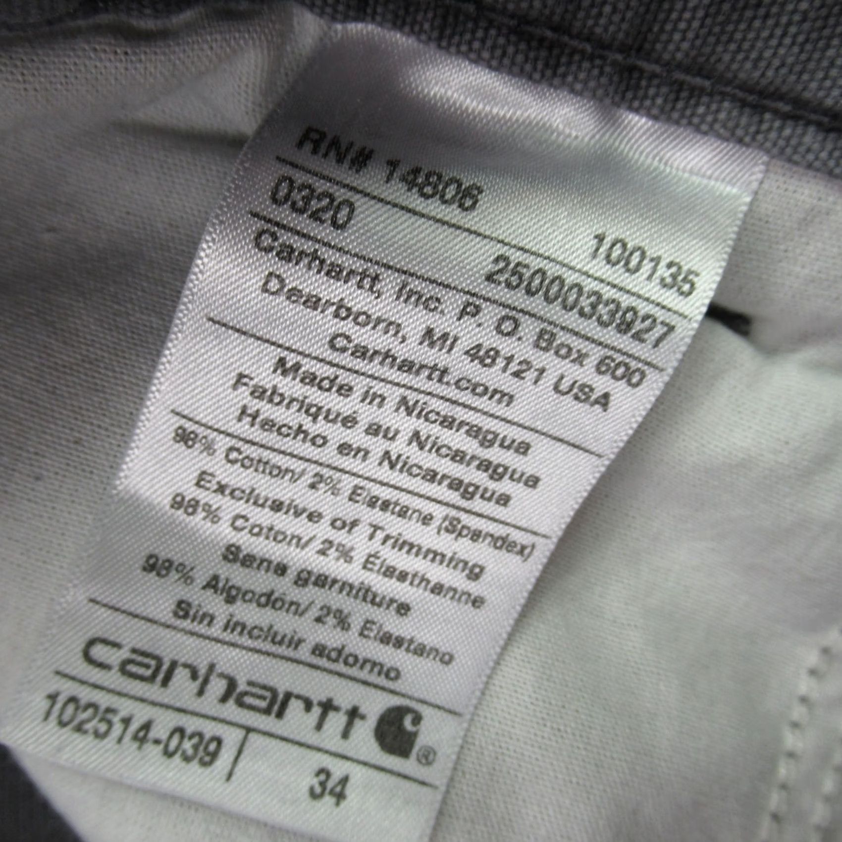 Carhartt Carhartt Shorts Mens 34 Lightweight Outdoor Pockets Relaxed Fit Cargo Gray Size US 30 / EU 46 - 4 Thumbnail