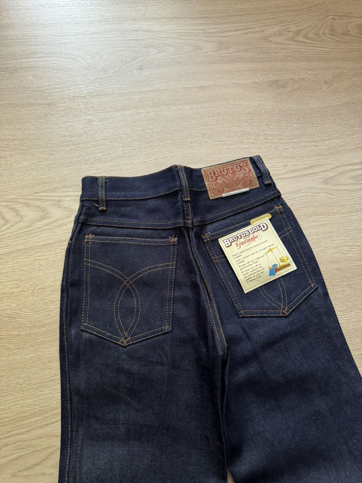 Brutus Vintage 70’s Brutus Gold Women’s Jeans Baggy Hippie Pants Size 28" / US 6 / IT 42 - 4 Thumbnail