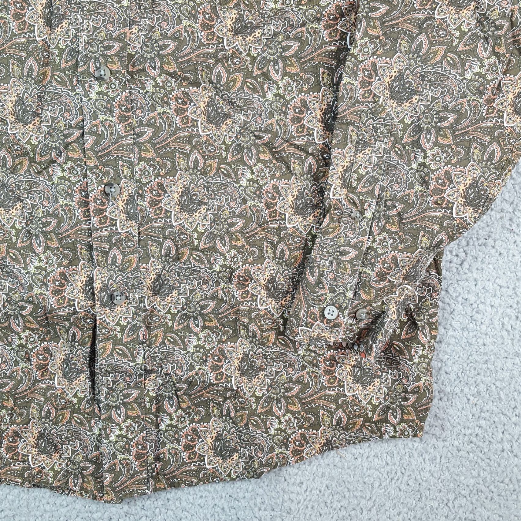Wrangler VINTAGE Wrangler George Strait Cowboy Button Up Size M Floral Paisley Collared Shirt Size US M / EU 48-50 / 2 - 3 Thumbnail