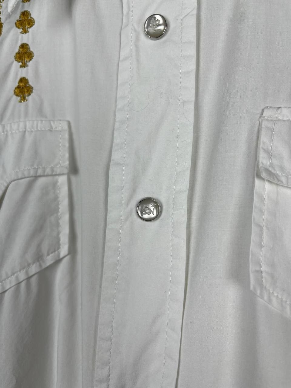 Diesel DIESEL Western Shirt Gold Embroidered Cards Dollar Sign Size US M / EU 48-50 / 2 - 6 Thumbnail