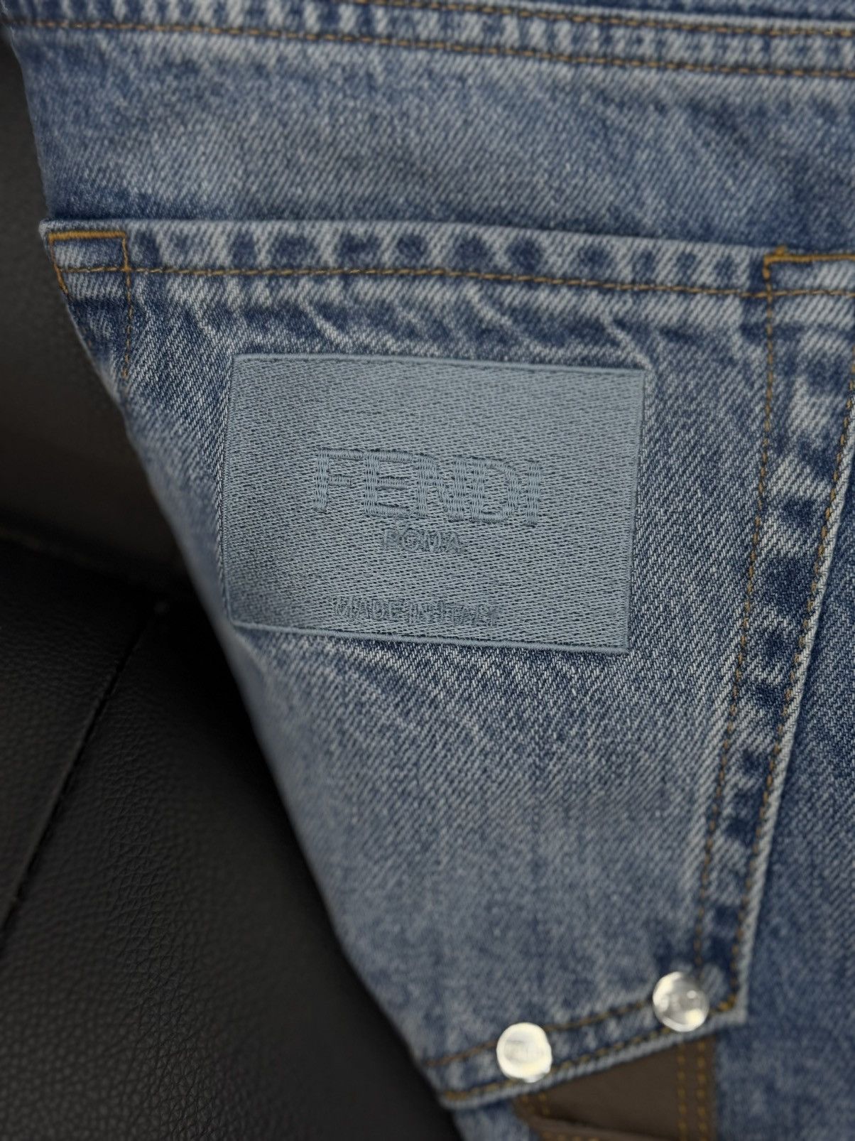 Fendi Fendi Blue Jeans Leather Size 30/34 $1500 Retail Size US 30 / EU 46 - 11 Thumbnail