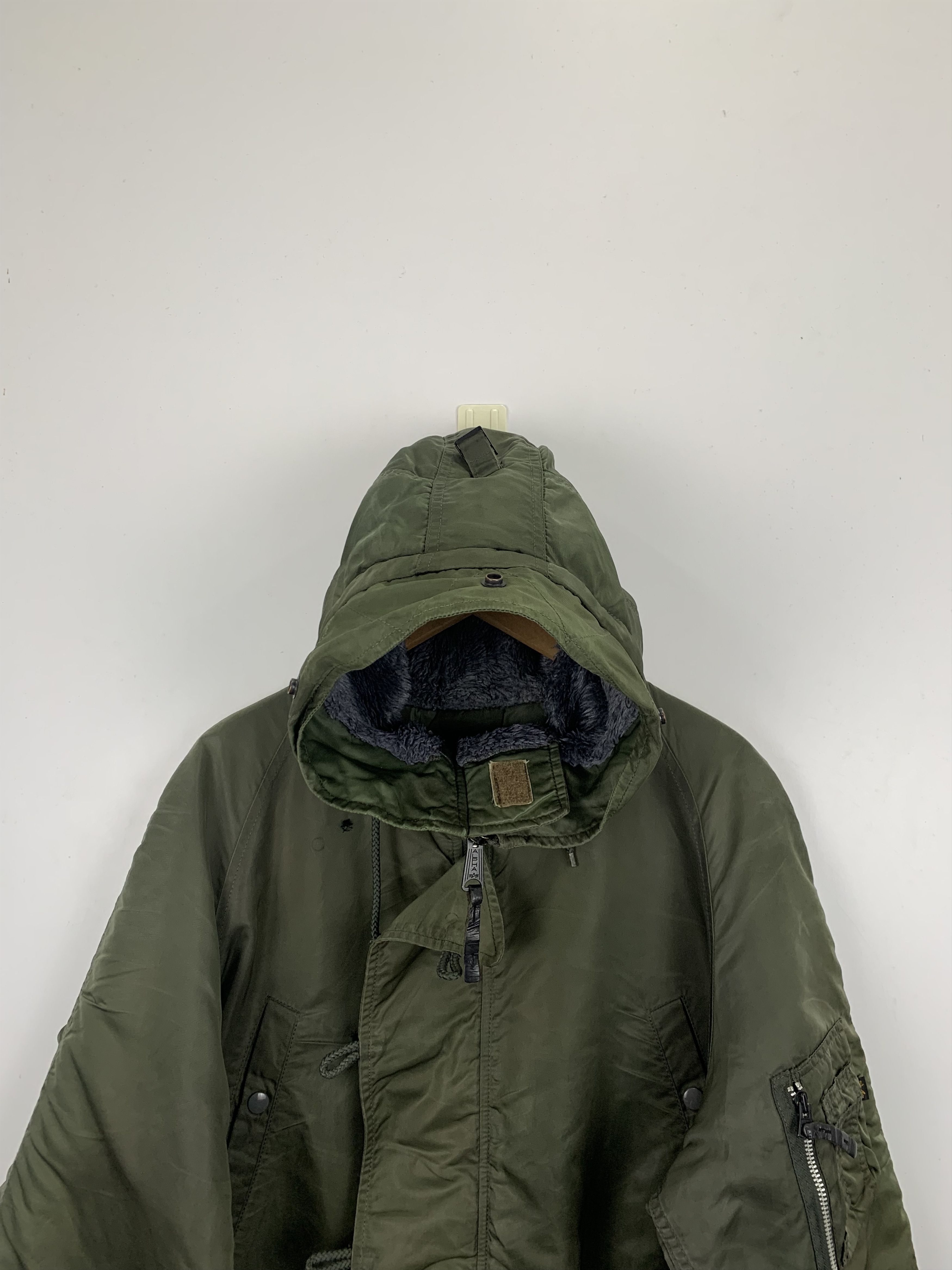 Alpha Industries Vintage Alpha Industries Hoodie Sherpa Bomber Jacket J0950 Size US L / EU 52-54 / 3 - 2 Thumbnail