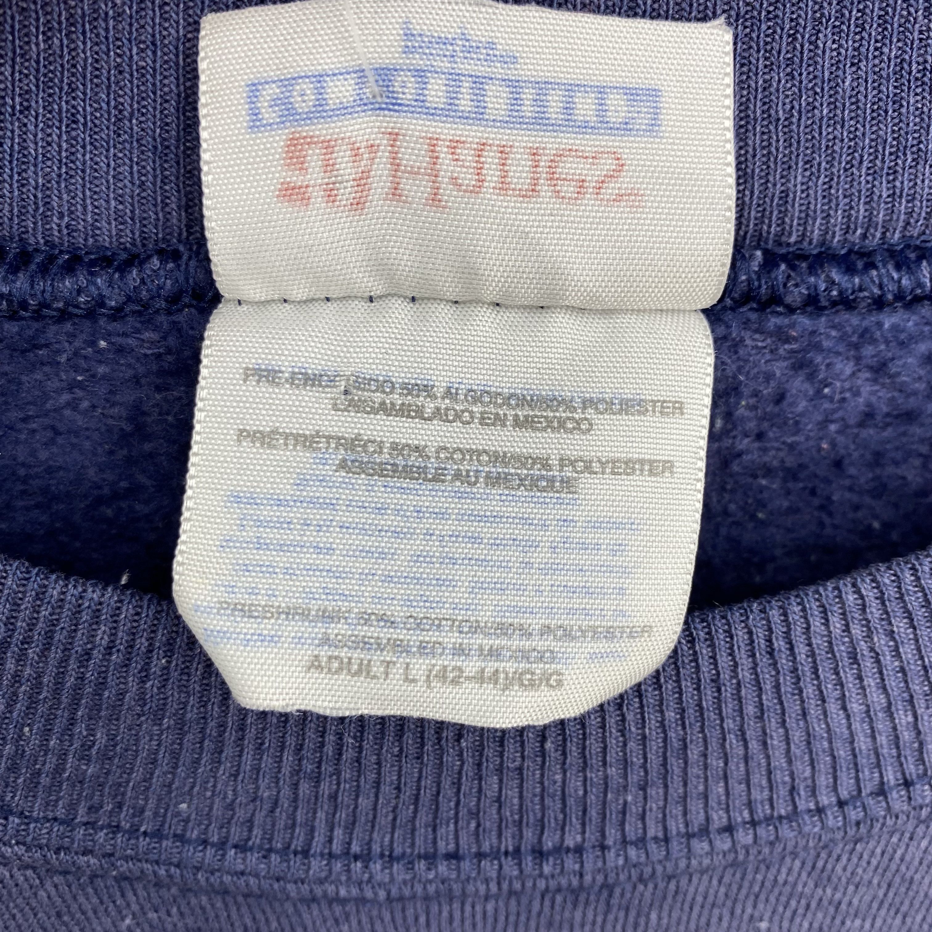 Vintage Vintage 90s Hanes Proud American Flag Pullover Sweatshirt Size US L / EU 52-54 / 3 - 10 Thumbnail