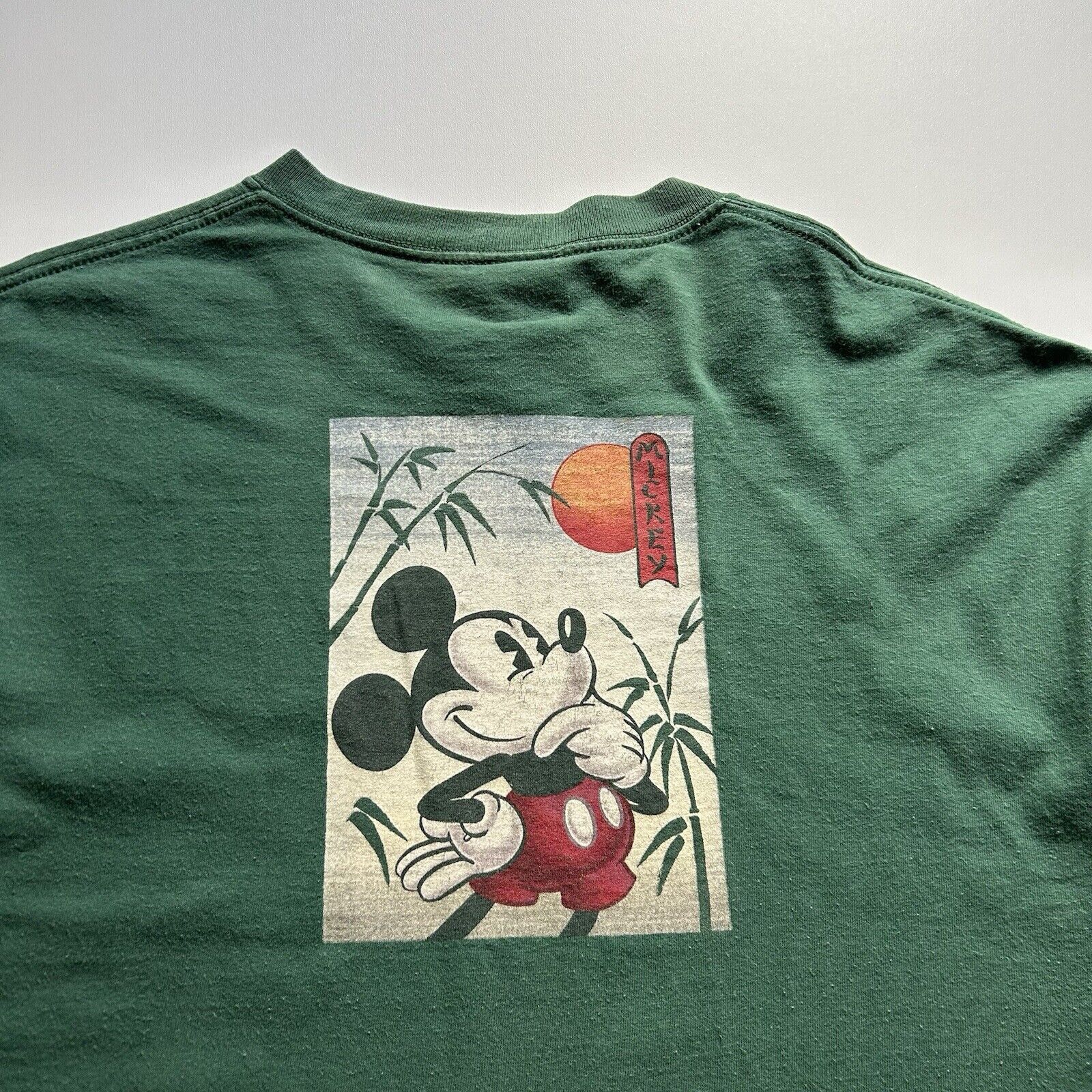 Disney Vintage 90s Mickey Mouse Japan Disney T Shirt XL Green Rare Size US XL / EU 56 / 4 - 2 Thumbnail