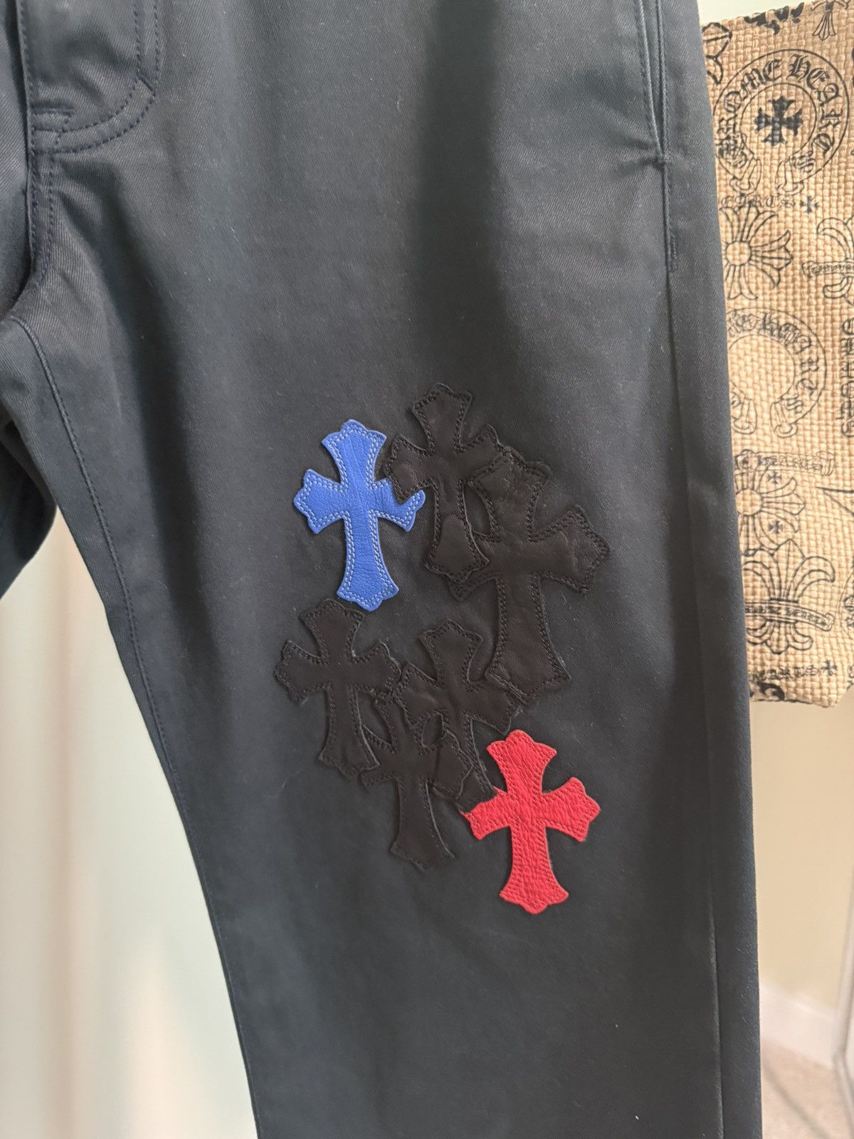 Chrome Hearts Chrome Hearts Spiderman Cross Patch Chinos Size US 32 / EU 48 - 3 Thumbnail