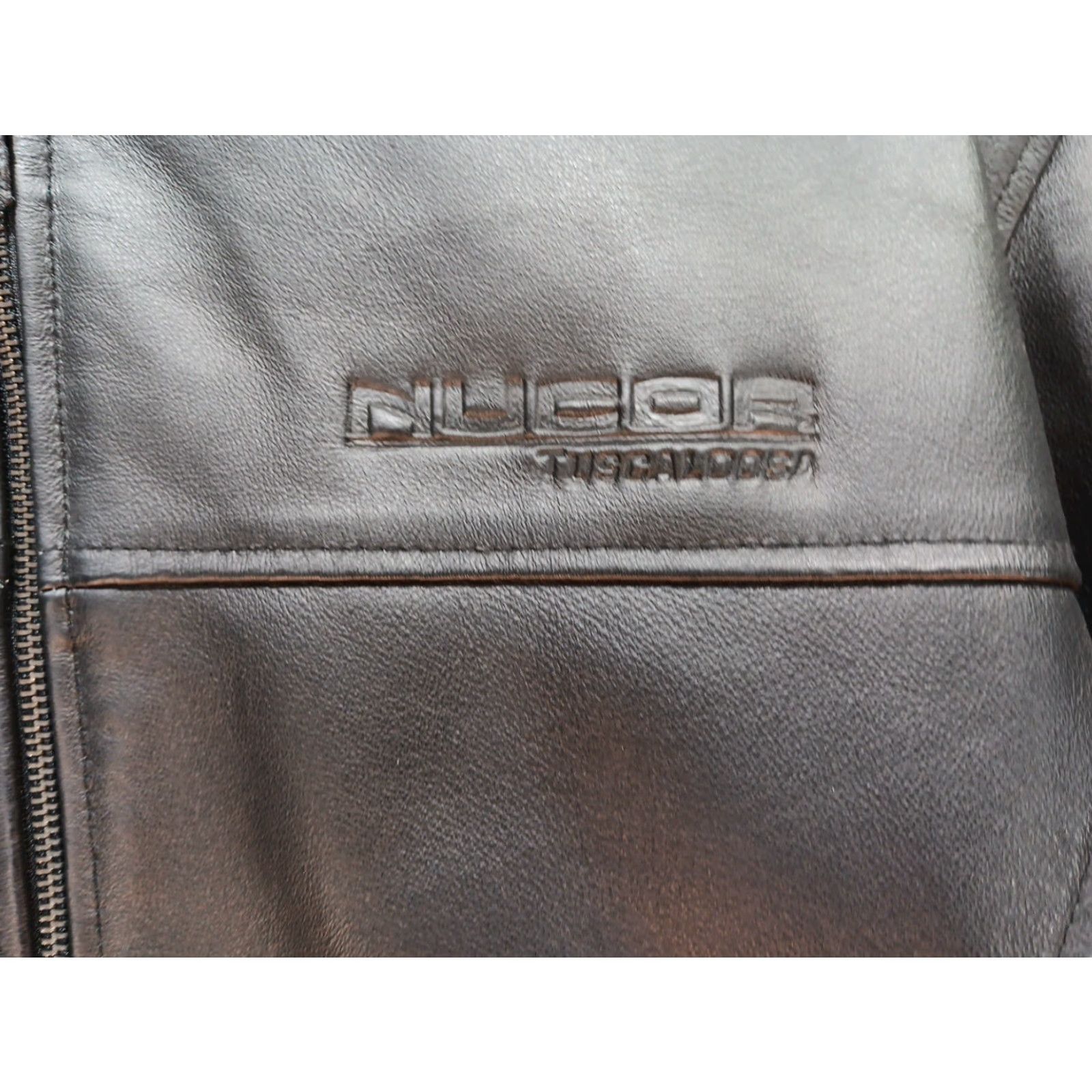 Vintage Burks Bay Mens Black Leather Bomber Jacket L Black Regular Jacket Men Zip Full Zip Pockets Size US L / EU 52-54 / 3 - 5 Thumbnail