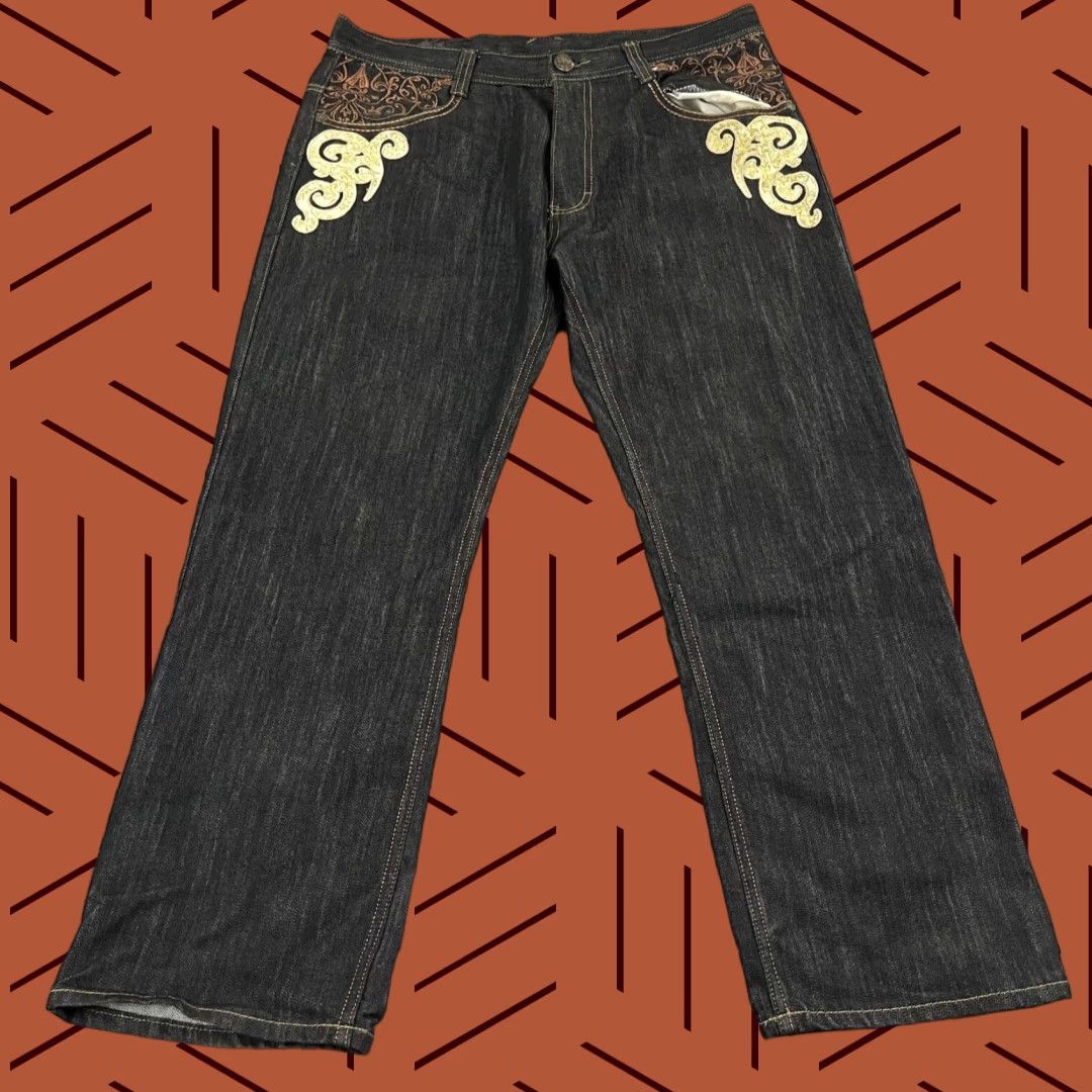 Vintage VINTAGE Imperious Delf Men’s Jeans 36x30 Straight Black Denim Hip Hop Y2K Size US 36 / EU 52 - 1 Thumbnail