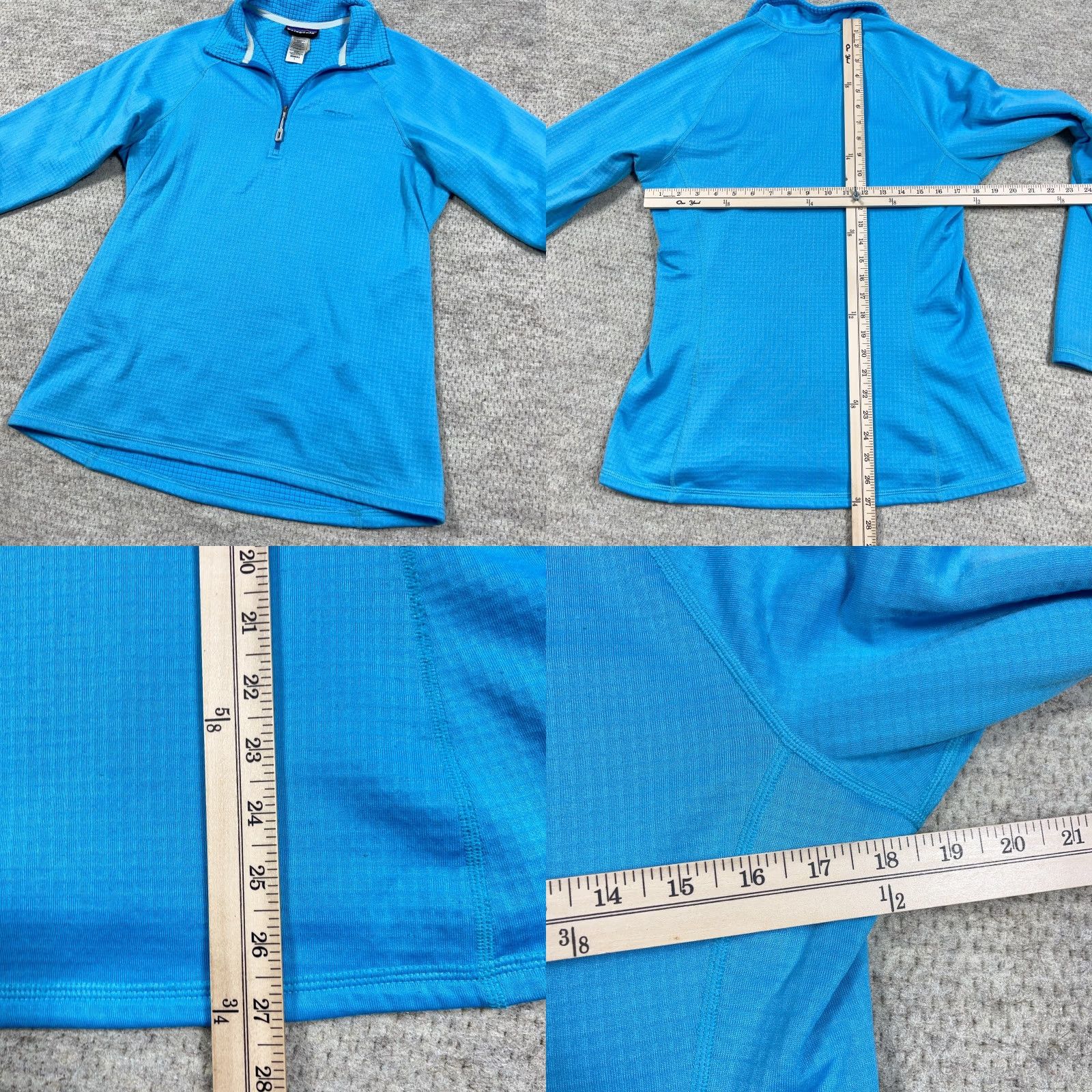 Patagonia Patagonia R1 Sweater Women Large Blue Pullover Arctic Polartec Grid Fleece 40117 Size L / US 10 / IT 46 - 8 Thumbnail