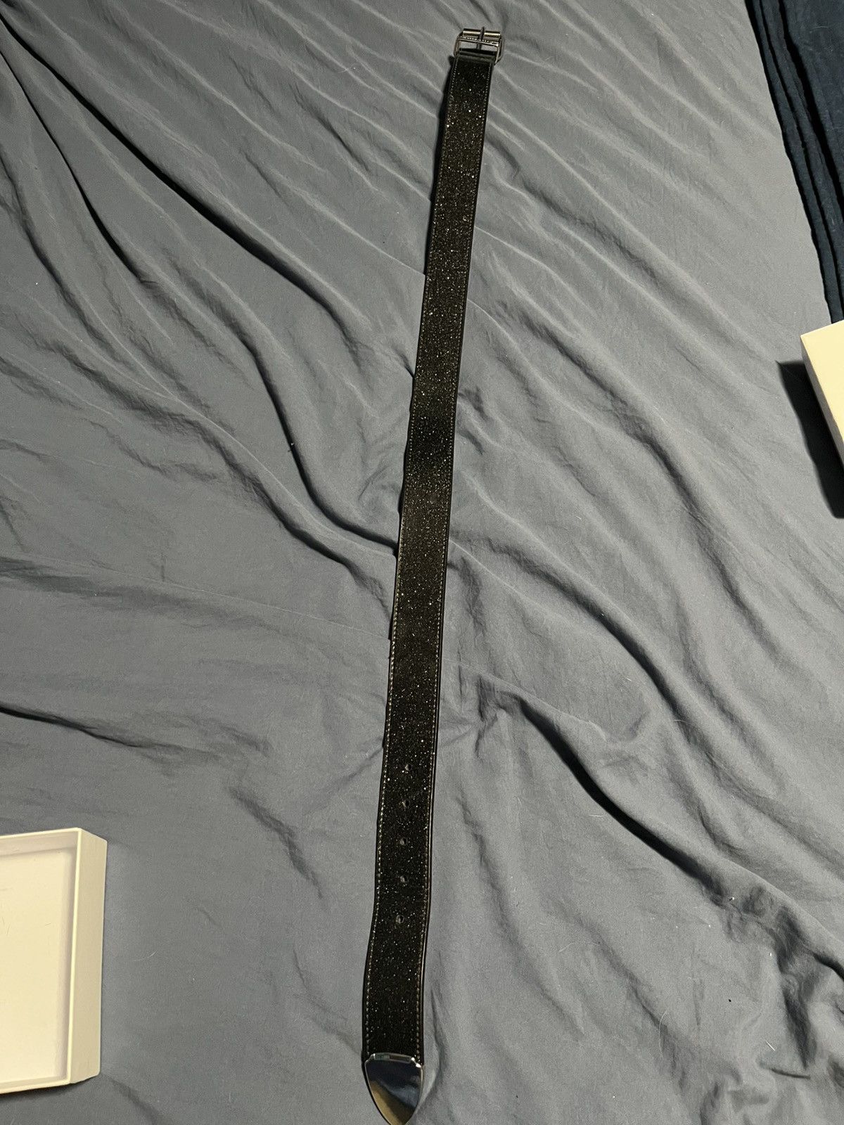 Supreme Supreme Black Glitter Vinyl Ranger Belt Size 30 - 3 Thumbnail