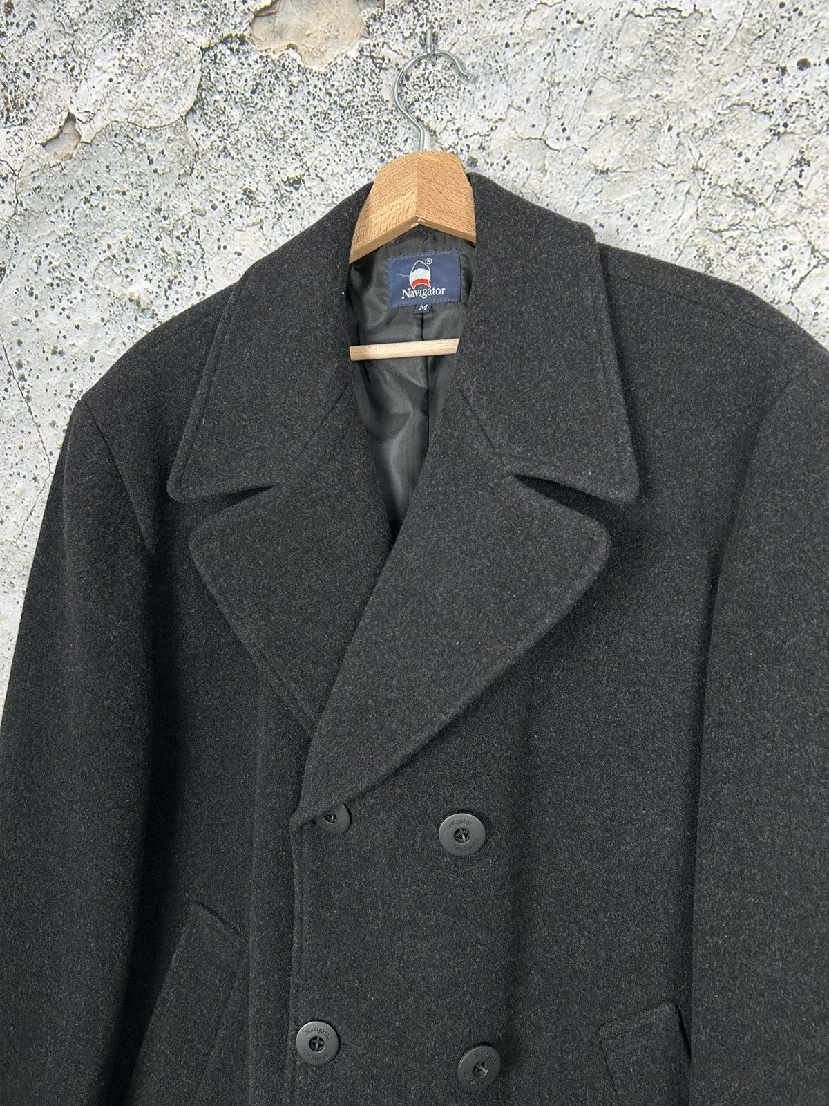 Other Navigator Wool Coat Jacket Avant Garde Vintage 90s Grunge Size US M / EU 48-50 / 2 - 3 Thumbnail
