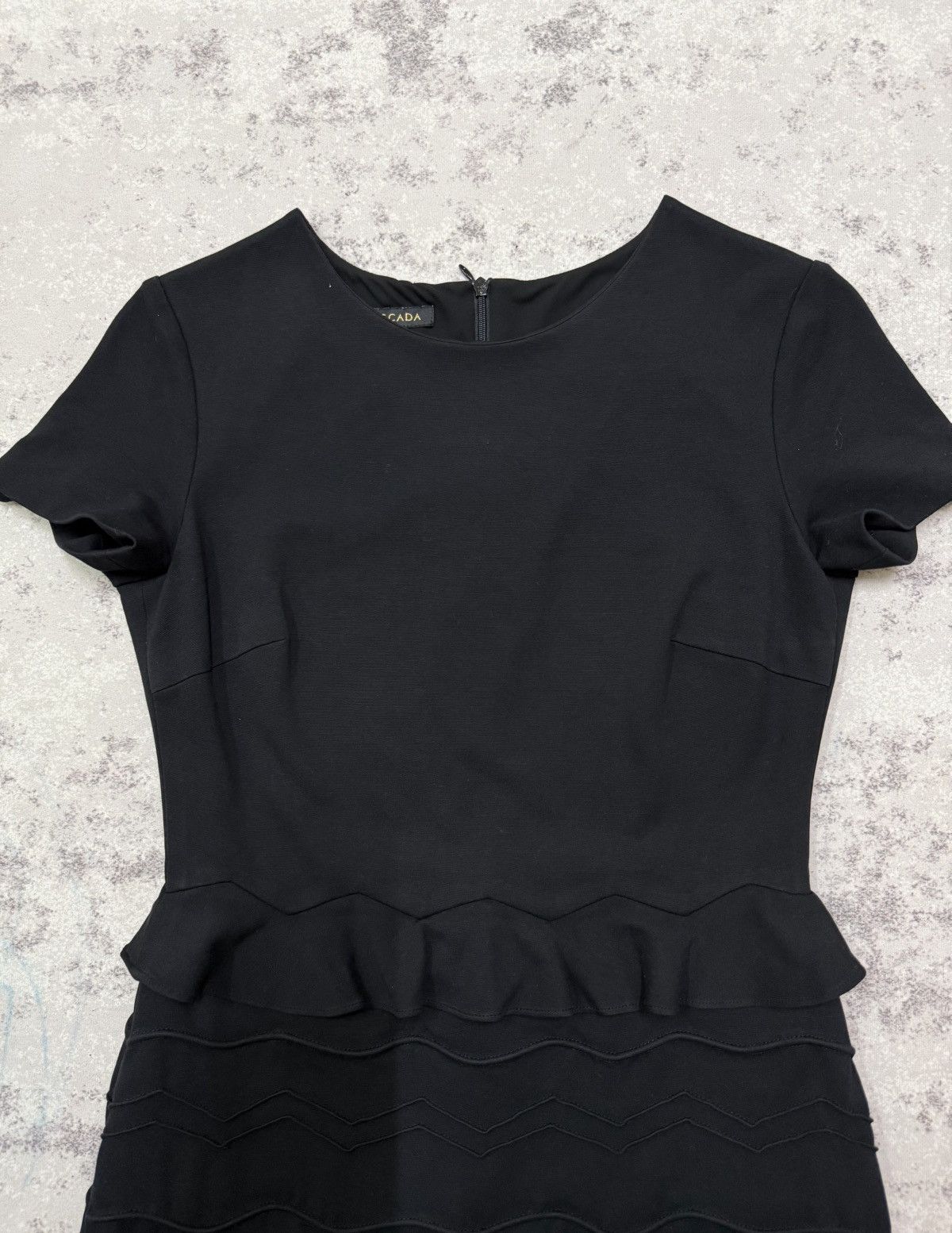 Escada Escada peplum dress with a chevron- pattern skirt Size S / US 4 / IT 40 - 6 Thumbnail