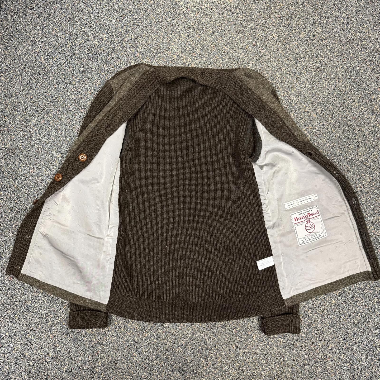 Harris Tweed Vintage Made in Japan Harris Tweed Pure Wool Cardigan Size US M / EU 48-50 / 2 - 4 Thumbnail