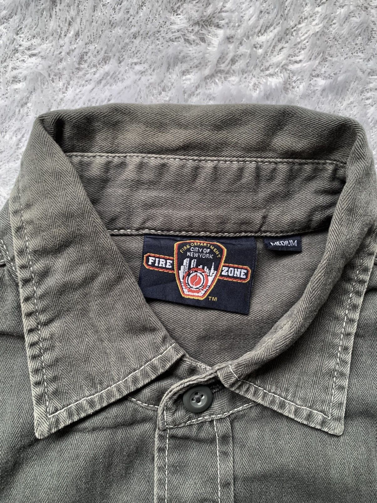 Vintage Fire department city of newyork FDNY workshirt Size US M / EU 48-50 / 2 - 7 Thumbnail
