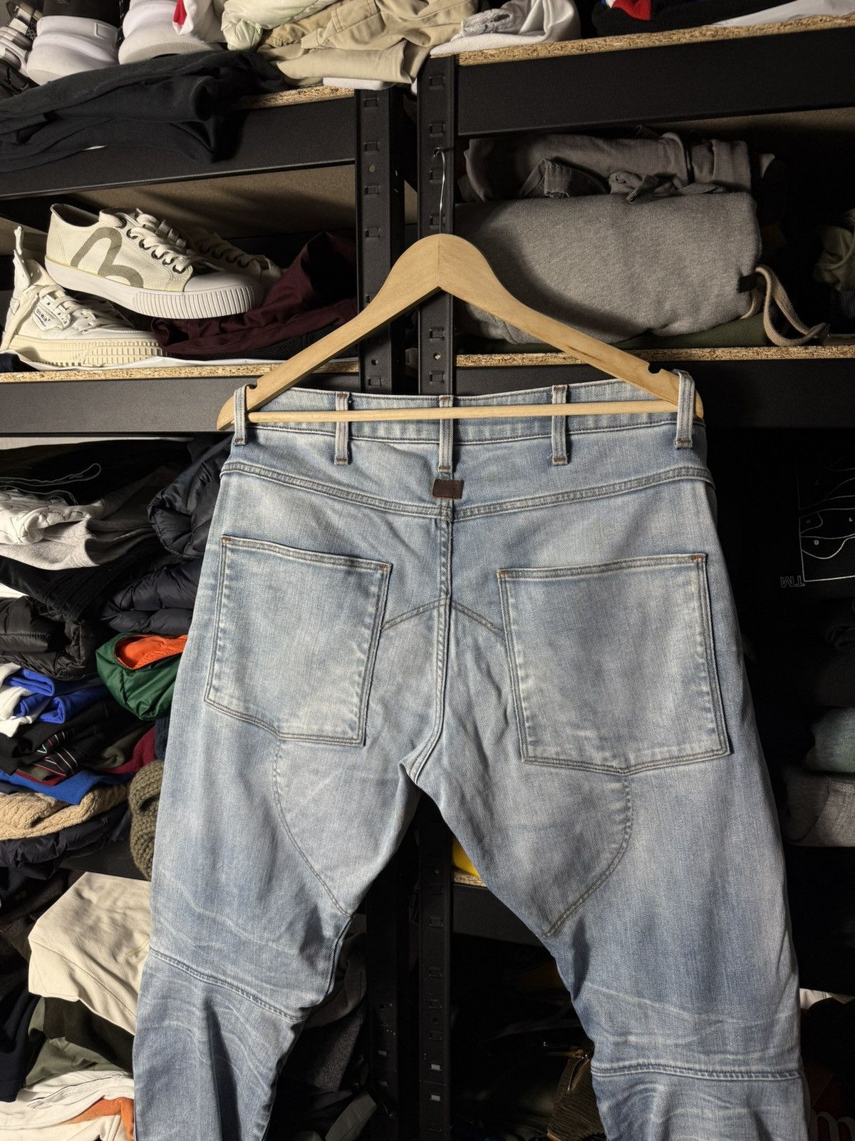 G-Star 🔥 G-Star RAW 5620 Elwood 3D Slim Biker Moto Jeans W35 L34 Size US 35 - 12 Thumbnail