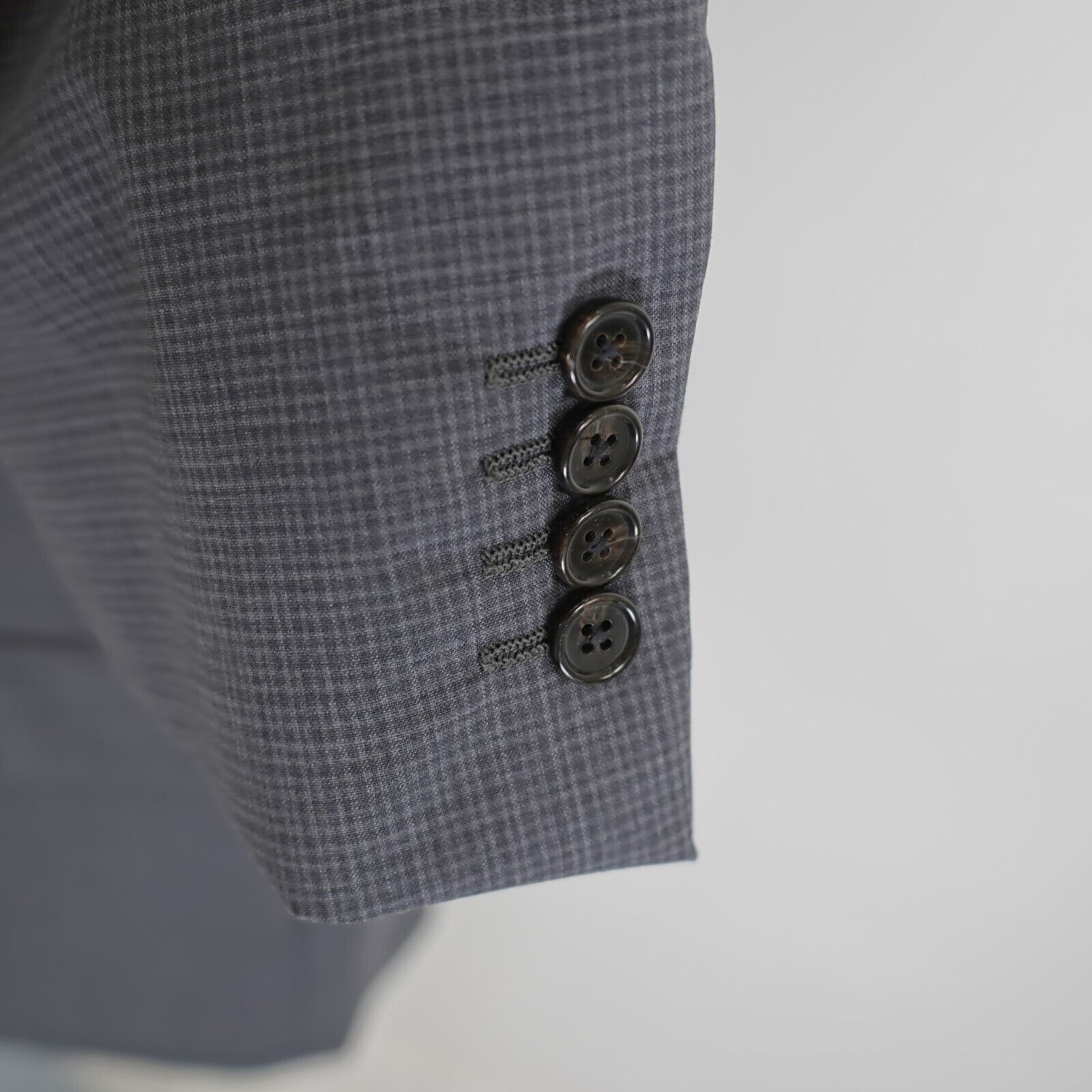 Ralph Lauren Ralph Lauren Gray Plaid 2 A Piece Suit 54L 52/30 Flat Front Size 54L - 6 Thumbnail