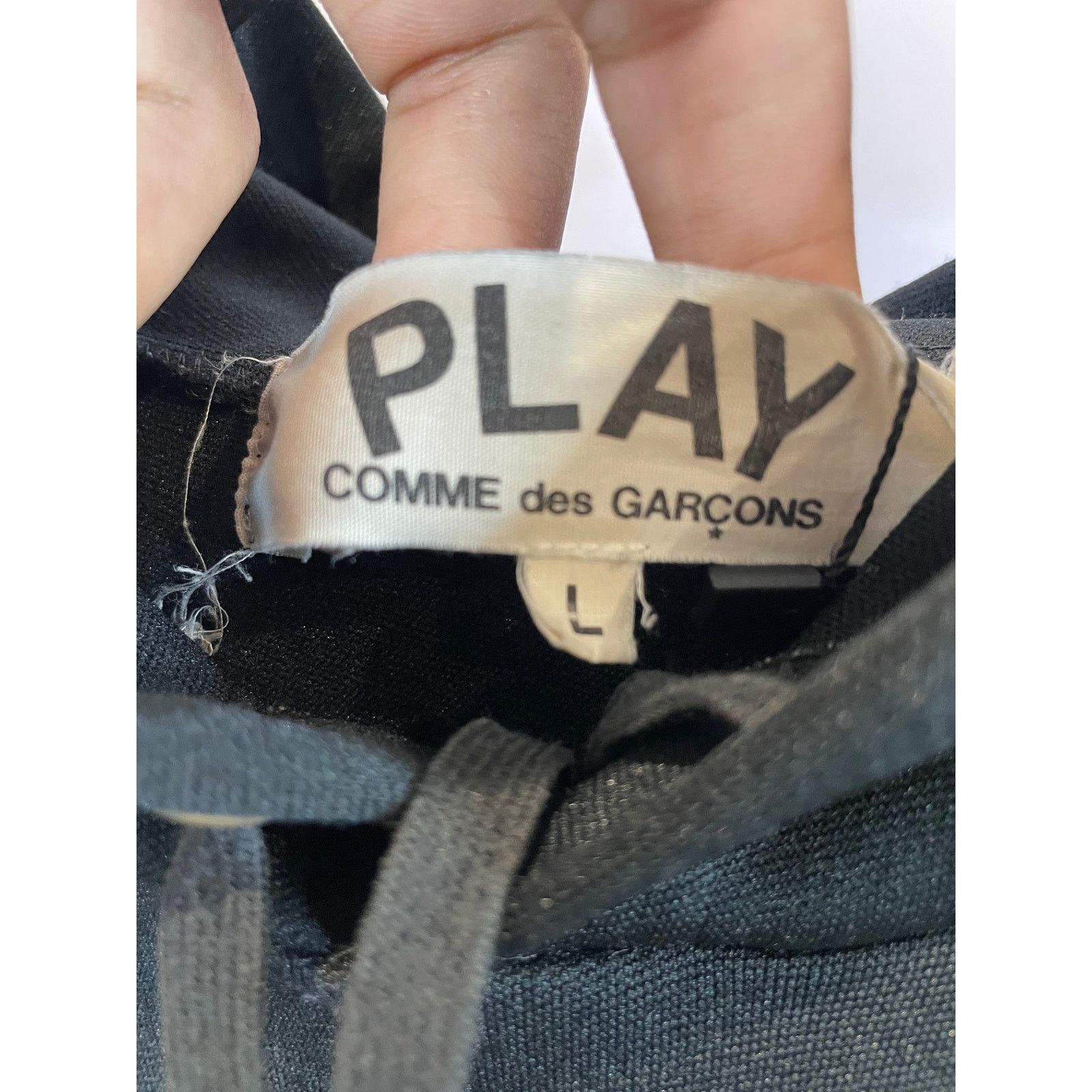 Comme des Garcons CDG Hoodie Black Used Large Size US L / EU 52-54 / 3 - 3 Thumbnail