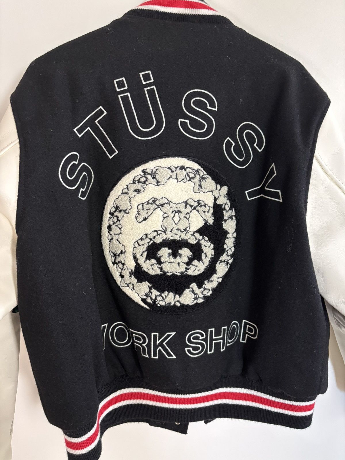 DENIM TEARS × Our Legacy × Stussy Varsity jacket sz Medium Size US M / EU 48-50 / 2 - 2 Thumbnail