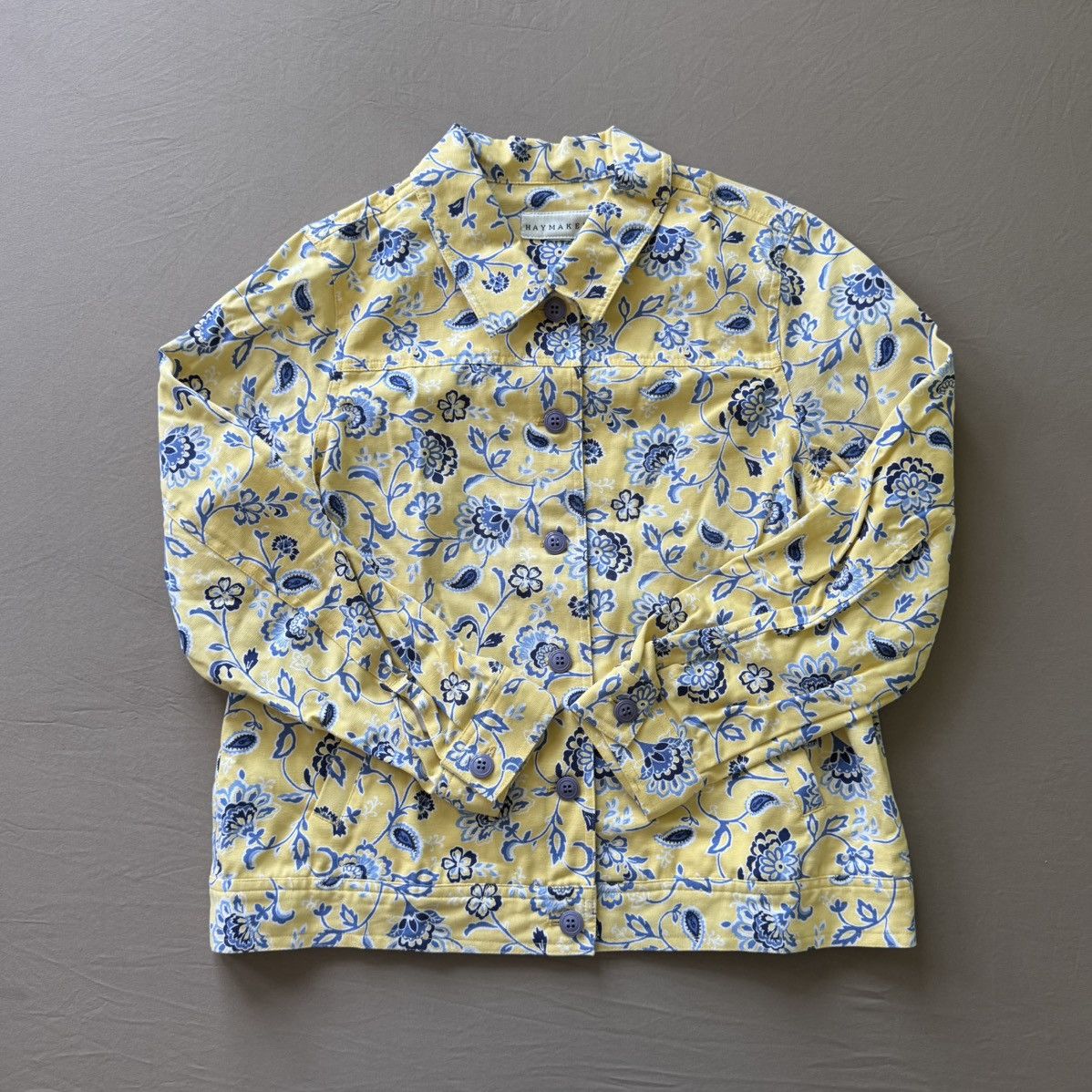 Other Vintage Haymaker Cotton Floral Shirt Jacket Size L / US 10 / IT 46 - 1 Thumbnail