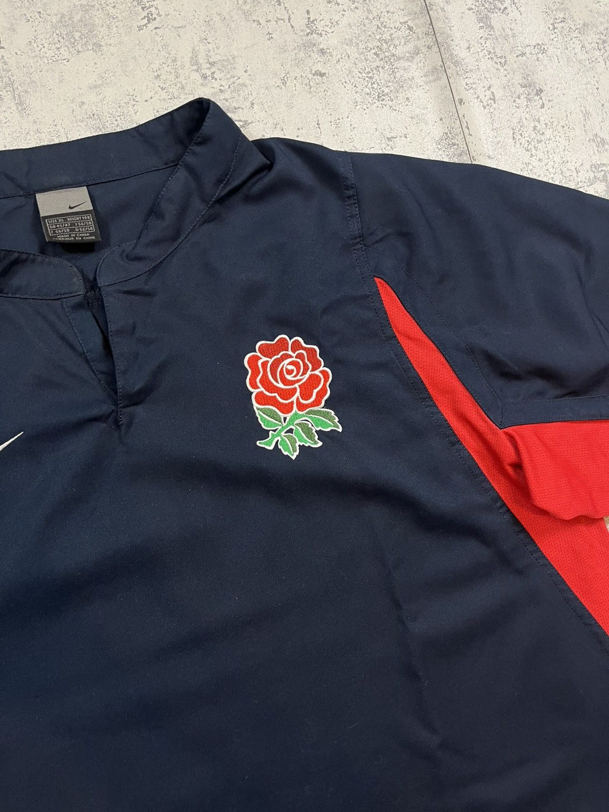 Nike × Vintage 90’s NIKE ENGLAND RUGBY RETRO LOGO SWOOSH Y2K RARE SHIRT Size US XL / EU 56 / 4 - 3 Thumbnail