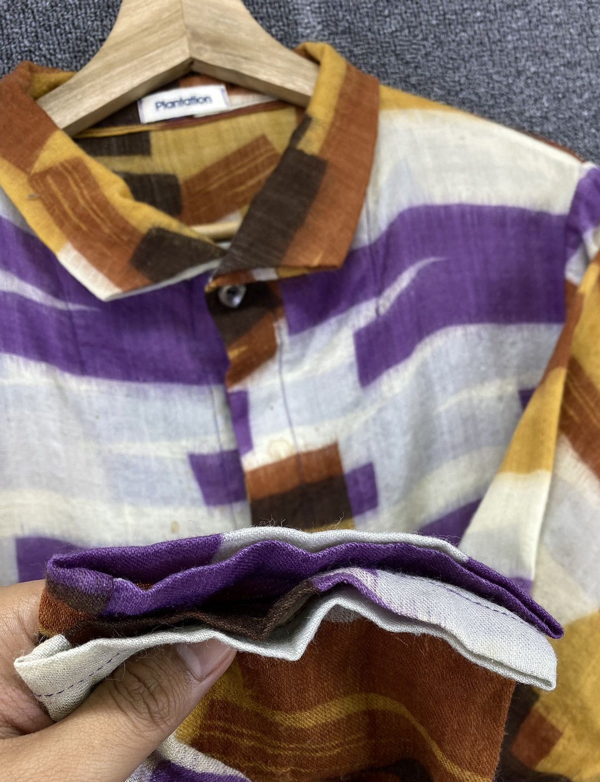 Issey Miyake Vintage Issey Miyake Plantation Shirts Button Up Flannel Size M / US 6-8 / IT 42-44 - 10 Thumbnail