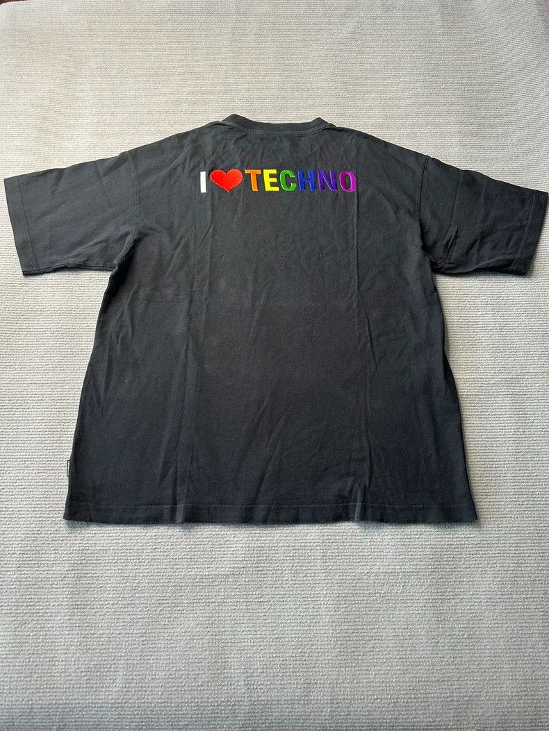 Balenciaga Balenciaga Black Techno Embroidered T-shirt - dmc Size US S / EU 44-46 / 1 - 1 Thumbnail
