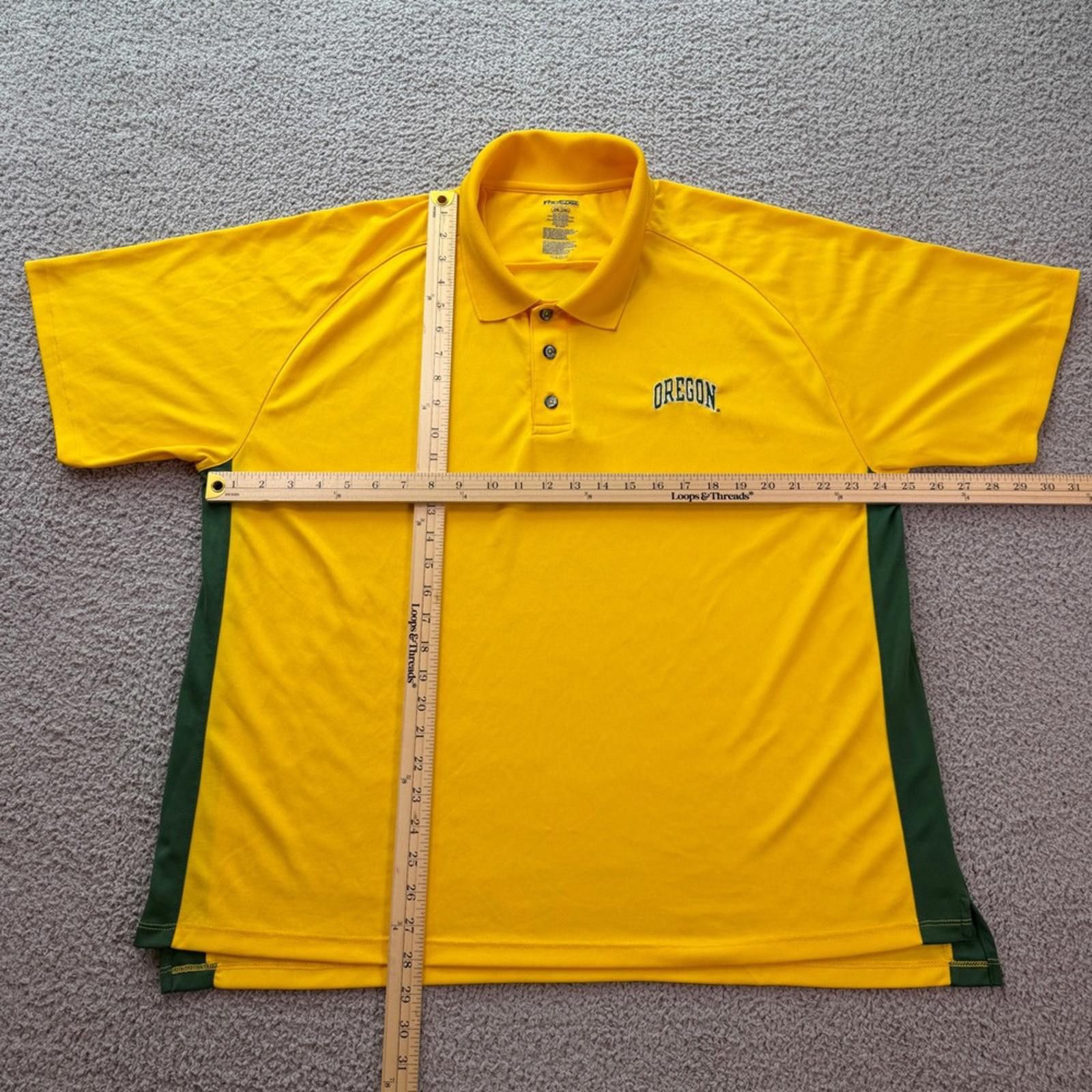 Other Oregon Ducks Mens 2XL Polo Shirt Yellow NCAA Golf Size US XXL / EU 58 / 5 - 2 Thumbnail