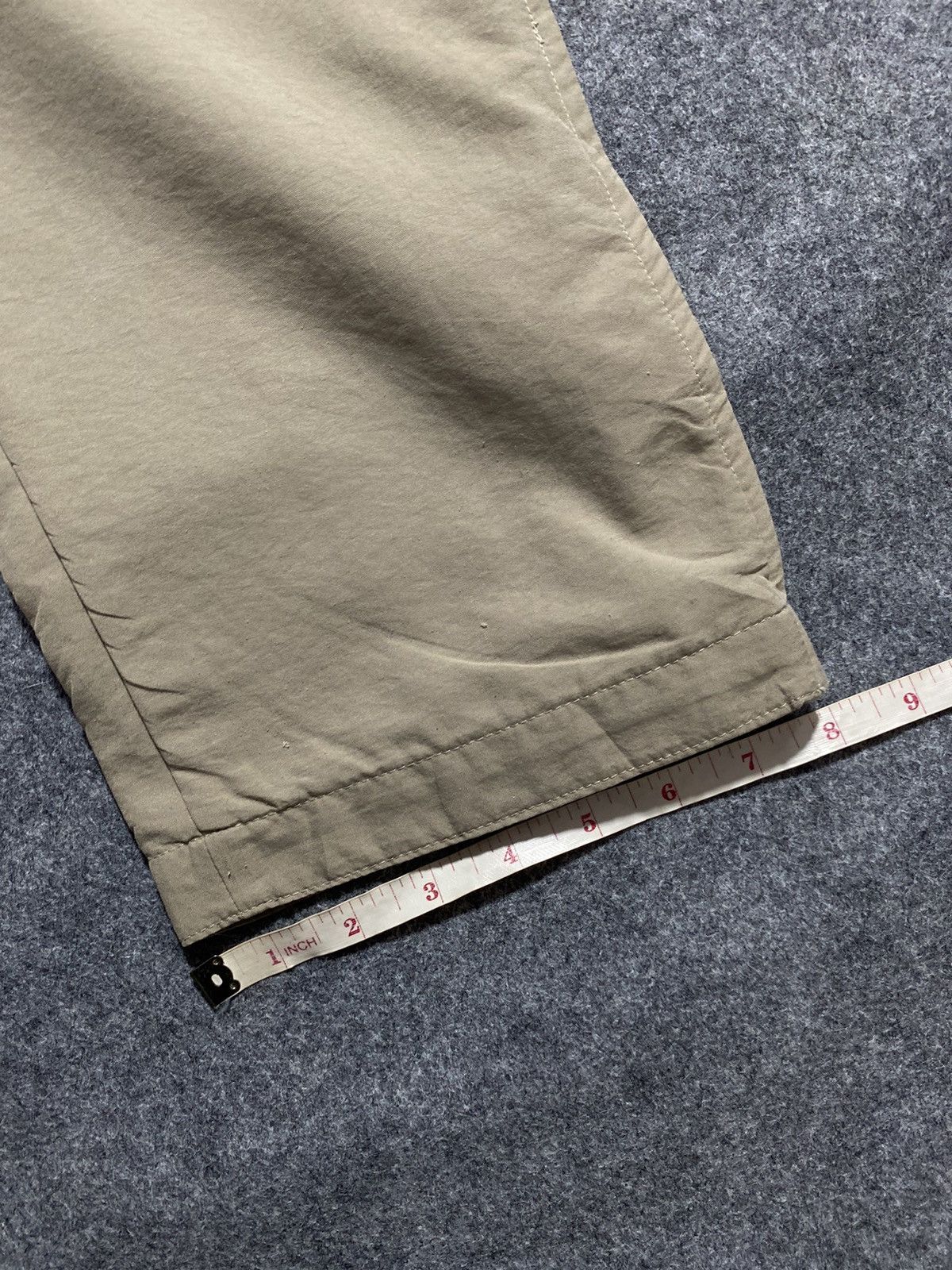 Nike × Vintage Y2K Nike Nylon Pants Track Drill Cream Swoosh Size US 30 / EU 46 - 13 Thumbnail