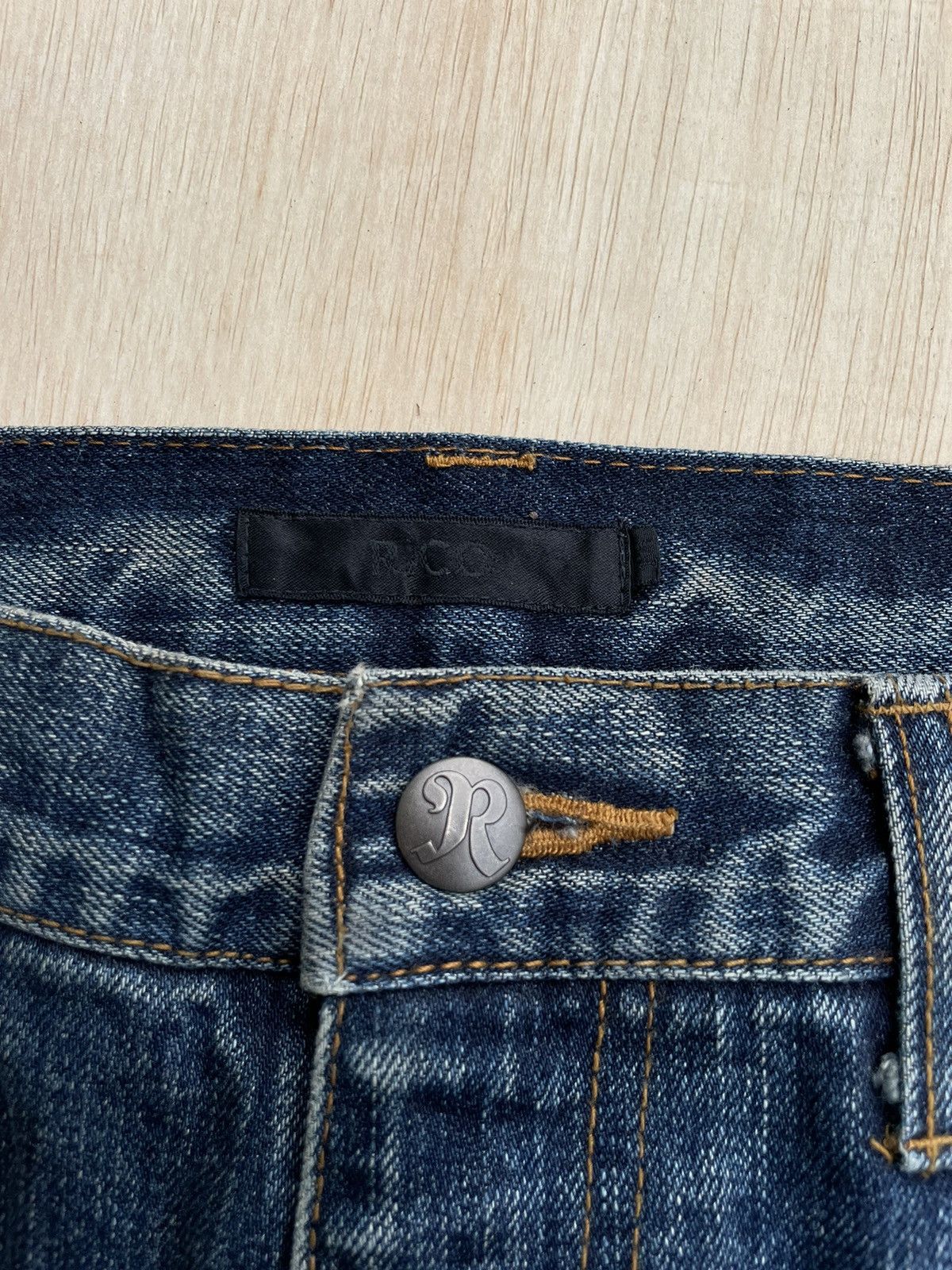 If Six Was Nine × Japanese Brand Japanese Rico Distressed Denim Undercover Style Jeans Size US 33 - 10 Thumbnail