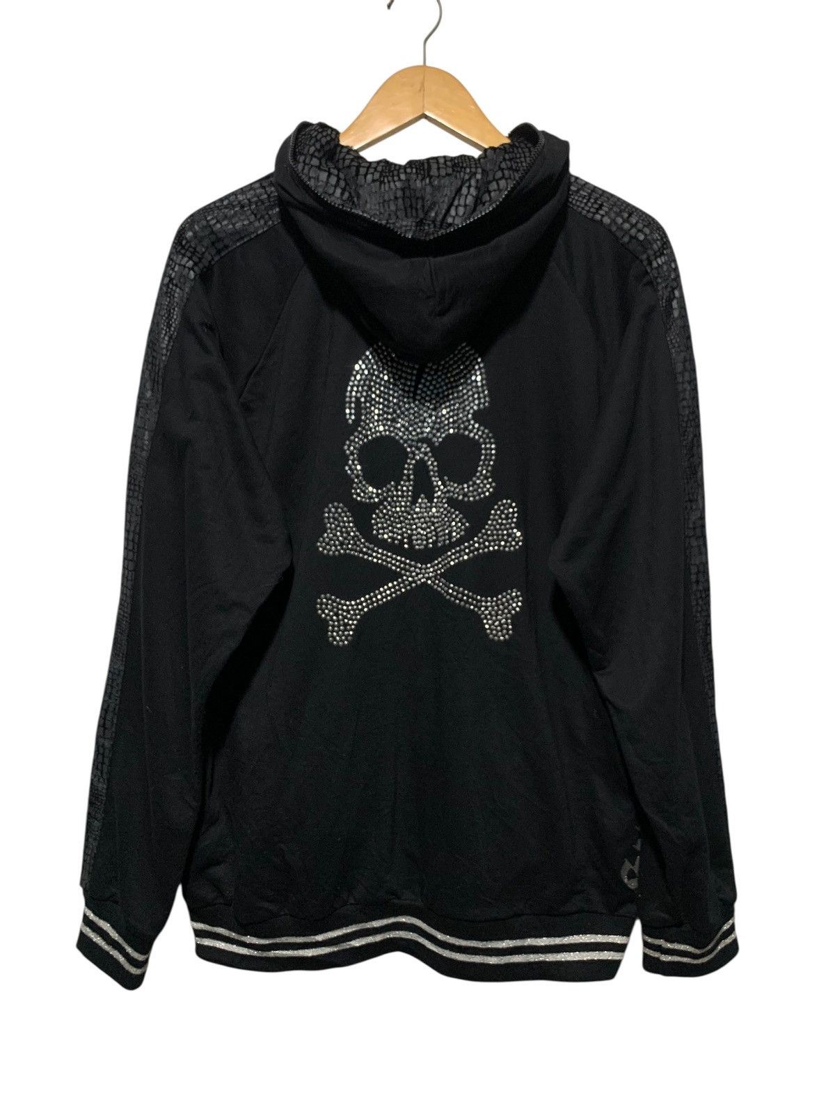 Beauty Beast STRANGE HEAVEN SNAKESKIN TAPED STUDDED SKULL FULL ZIP HOODIE Size US L / EU 52-54 / 3 - 1 Thumbnail