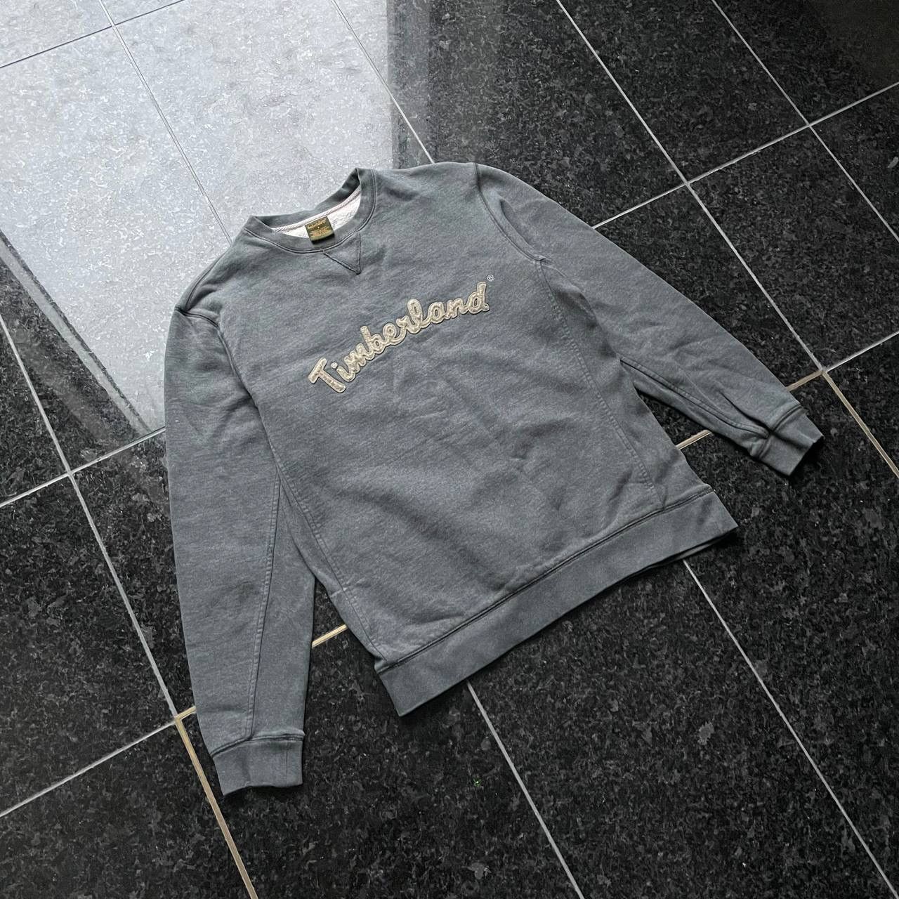 Timberland × Vintage Vintage Timberland Sweatshirt Crewneck Spellout Big Logo Size US S / EU 44-46 / 1 - 1 Thumbnail