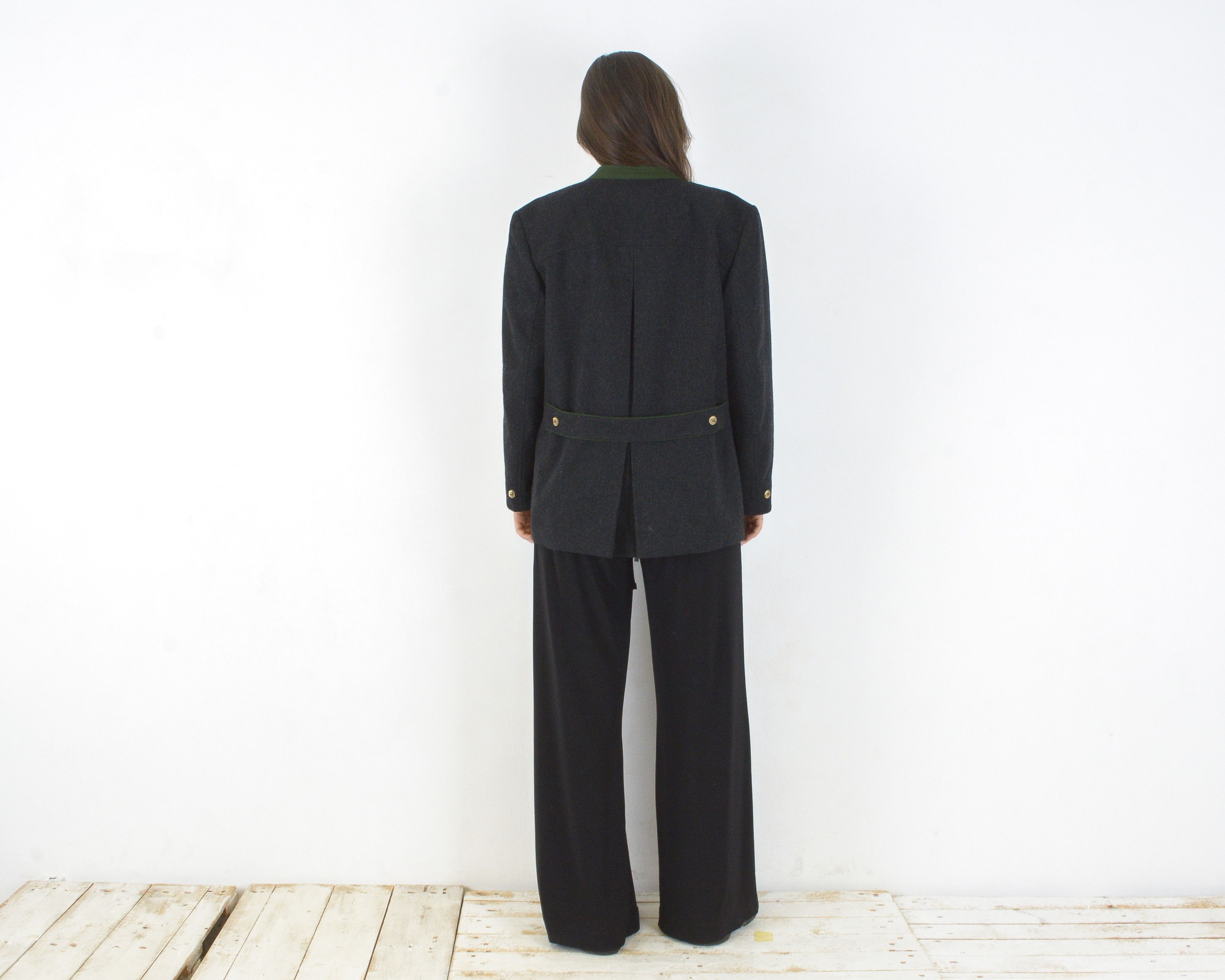 Vintage Steinbock M Tyrol Wool Blazer Jacket Trachten Cardigan Coat Size M / US 6-8 / IT 42-44 - 4 Thumbnail