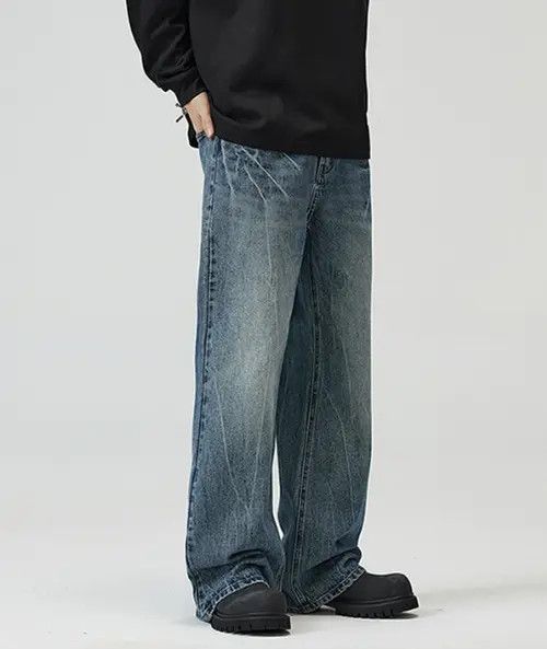 VIBE American street lightning cleanfit wide-leg flared jeans Size US 34 / EU 50 - 4 Thumbnail